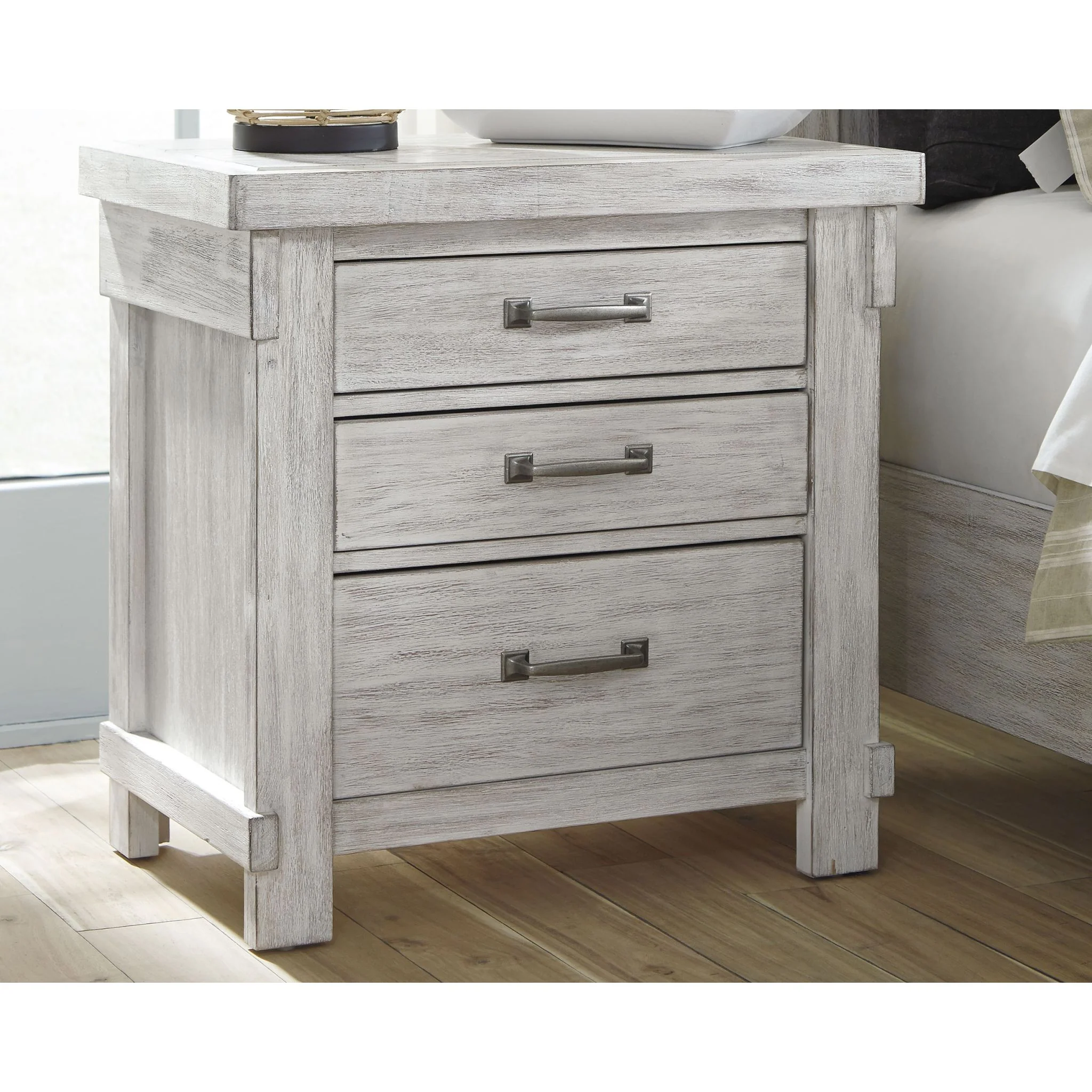 Brashland Three Drawer Nightstand - Image 2