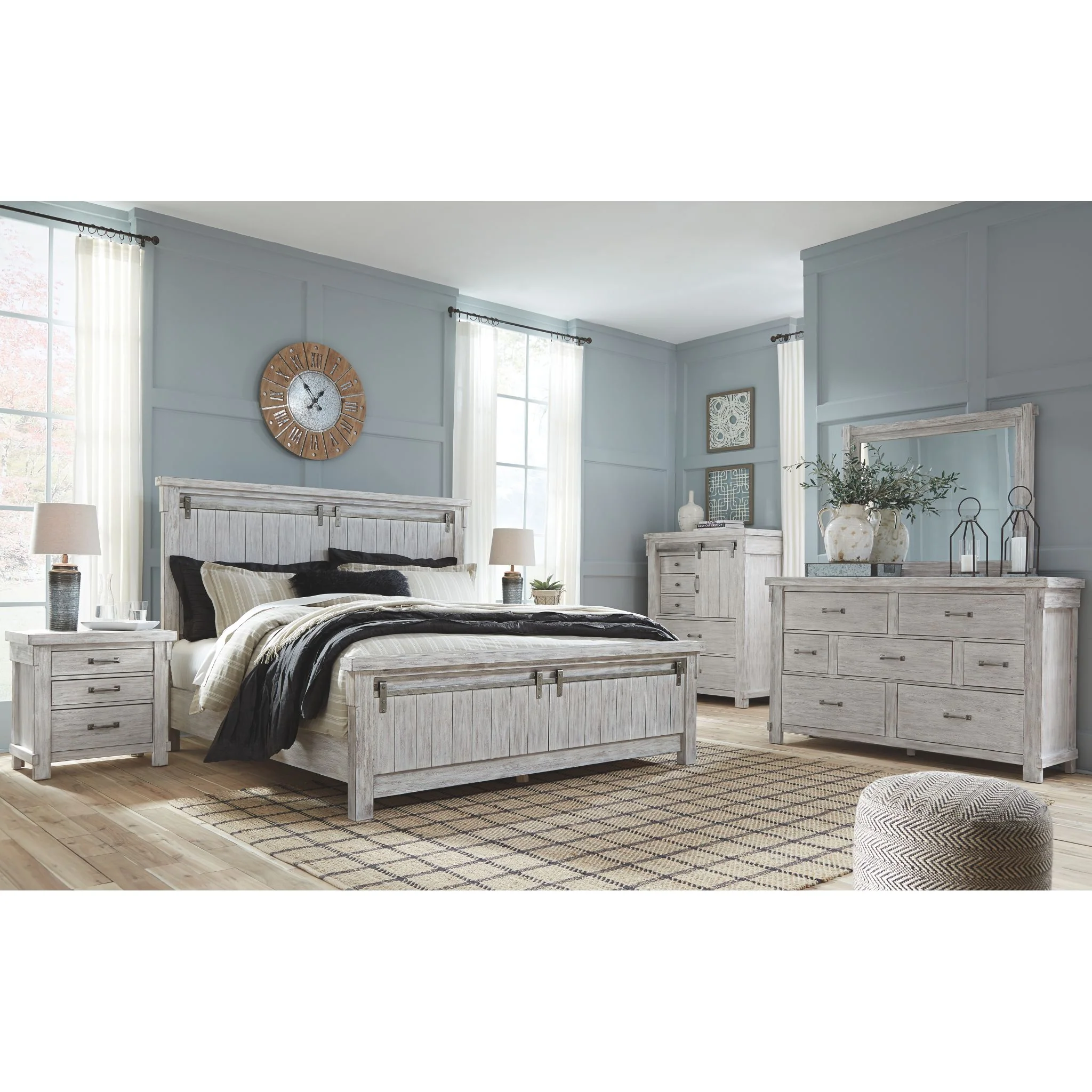 Brashland Three Drawer Nightstand - Image 6
