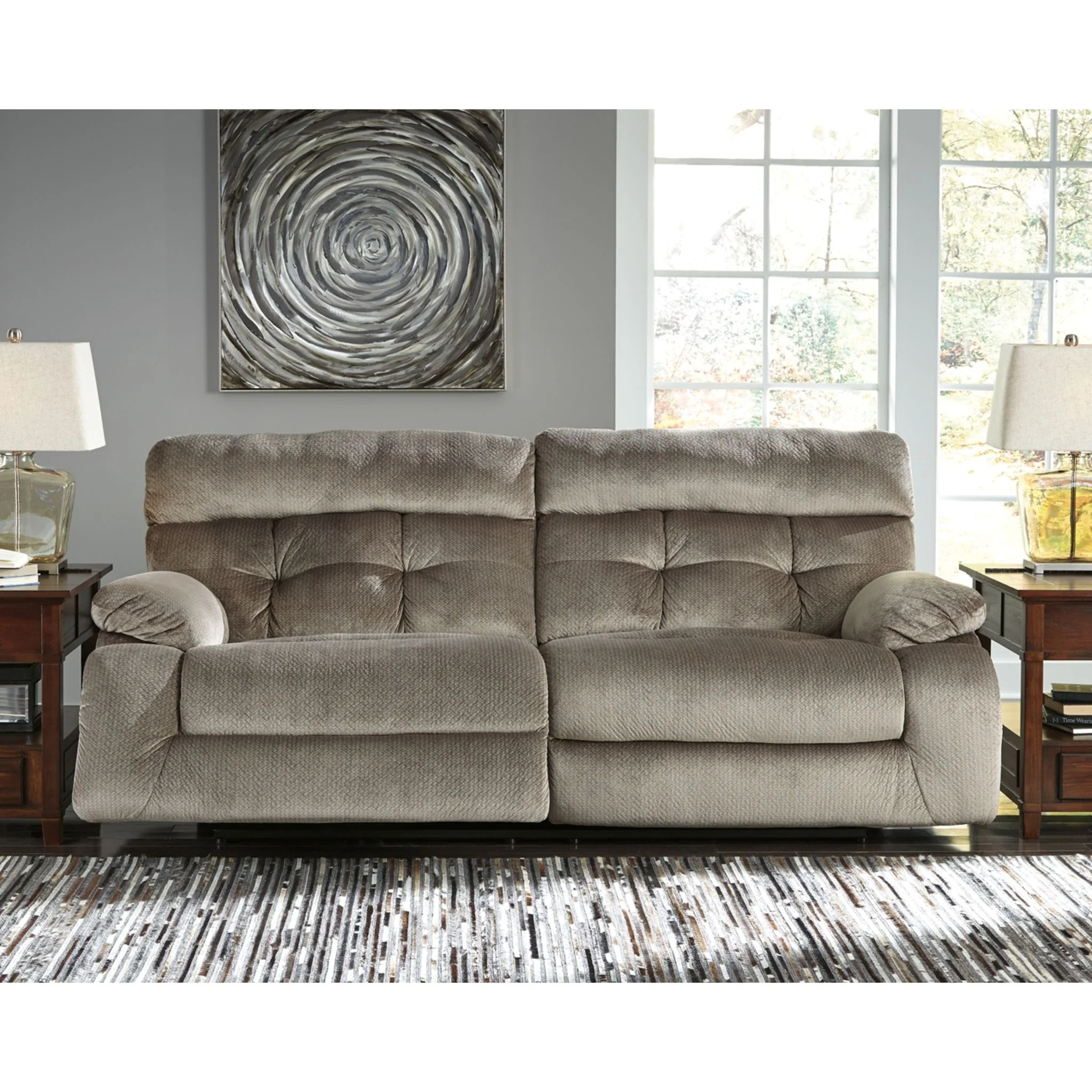 Brassville-Exclusive Reclining Sofa with Power - Image 4