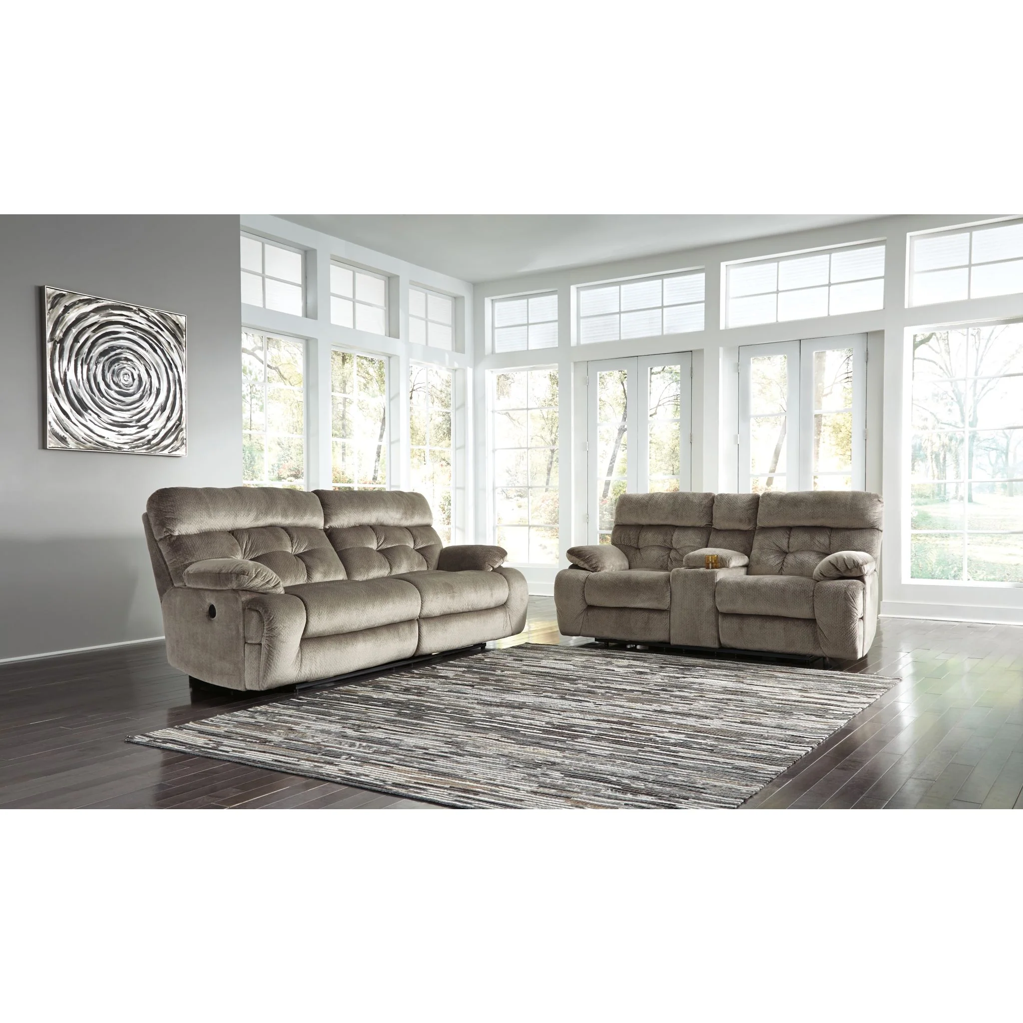 Brassville-Exclusive Reclining Sofa with Power - Image 5