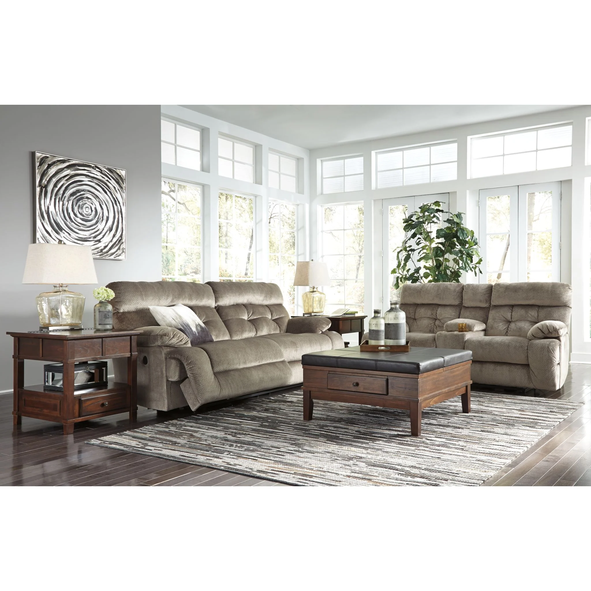 Brassville-Exclusive Reclining Sofa with Power - Image 7