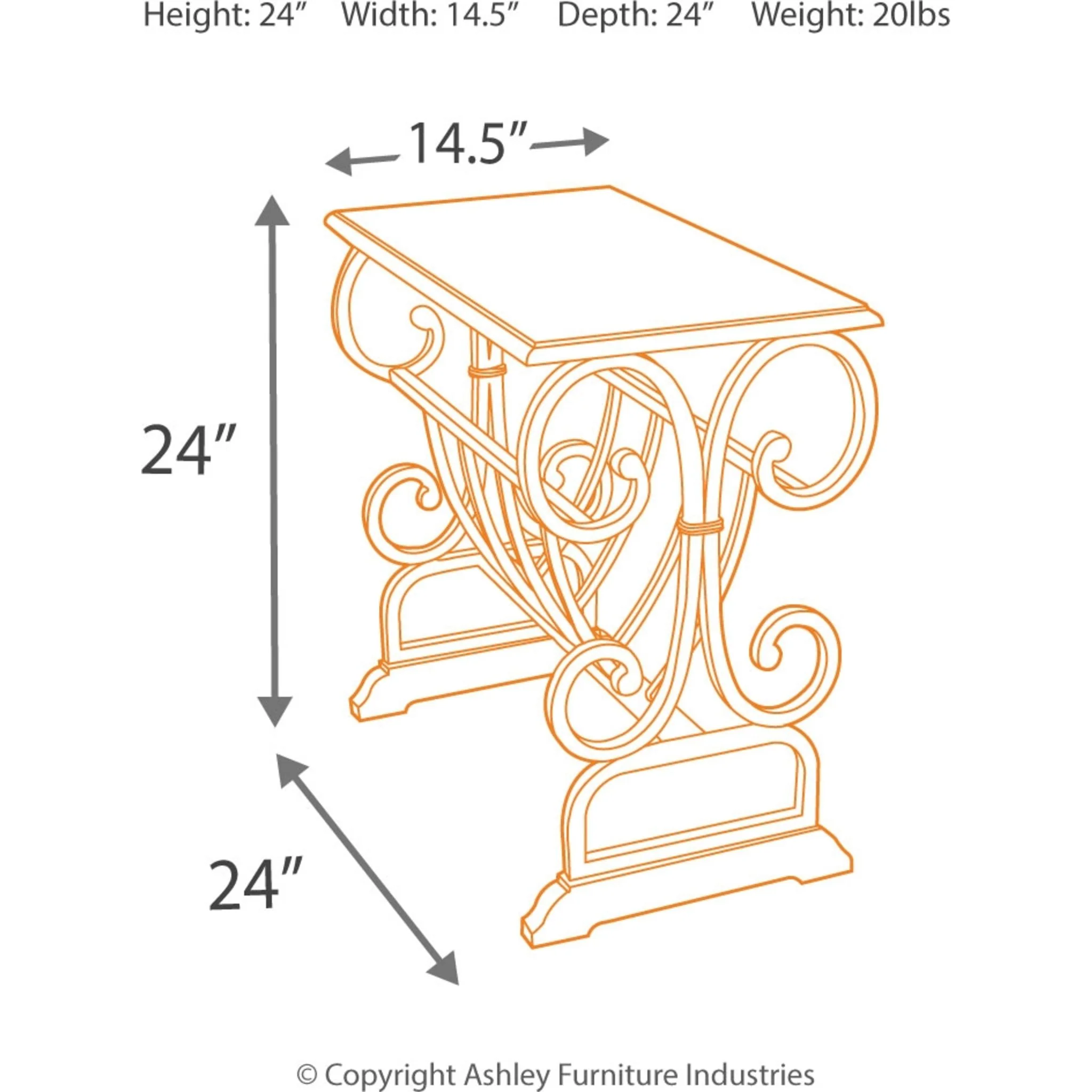 Baunsen Chairside End Table - Image 8