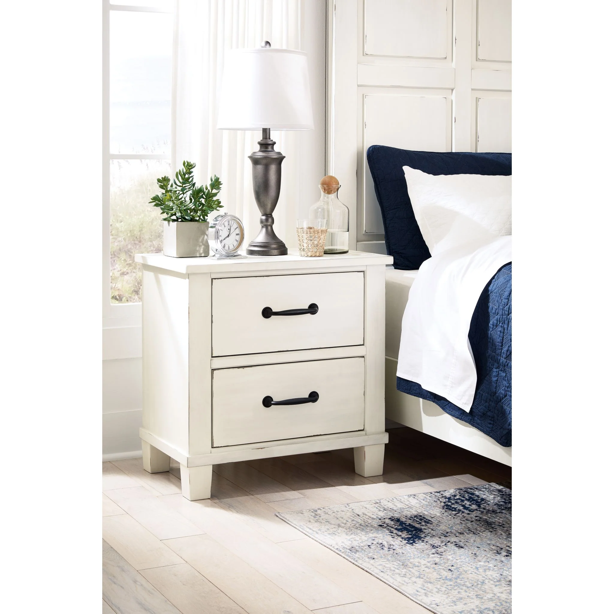 Braunter Two Drawer Nightstand - Image 2