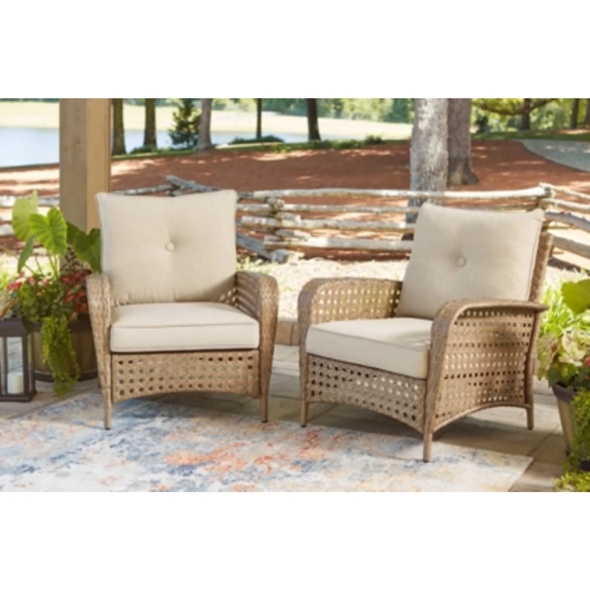 Outdoor Braylee Lounge Chair with Cushion (set of 2) - Image 5