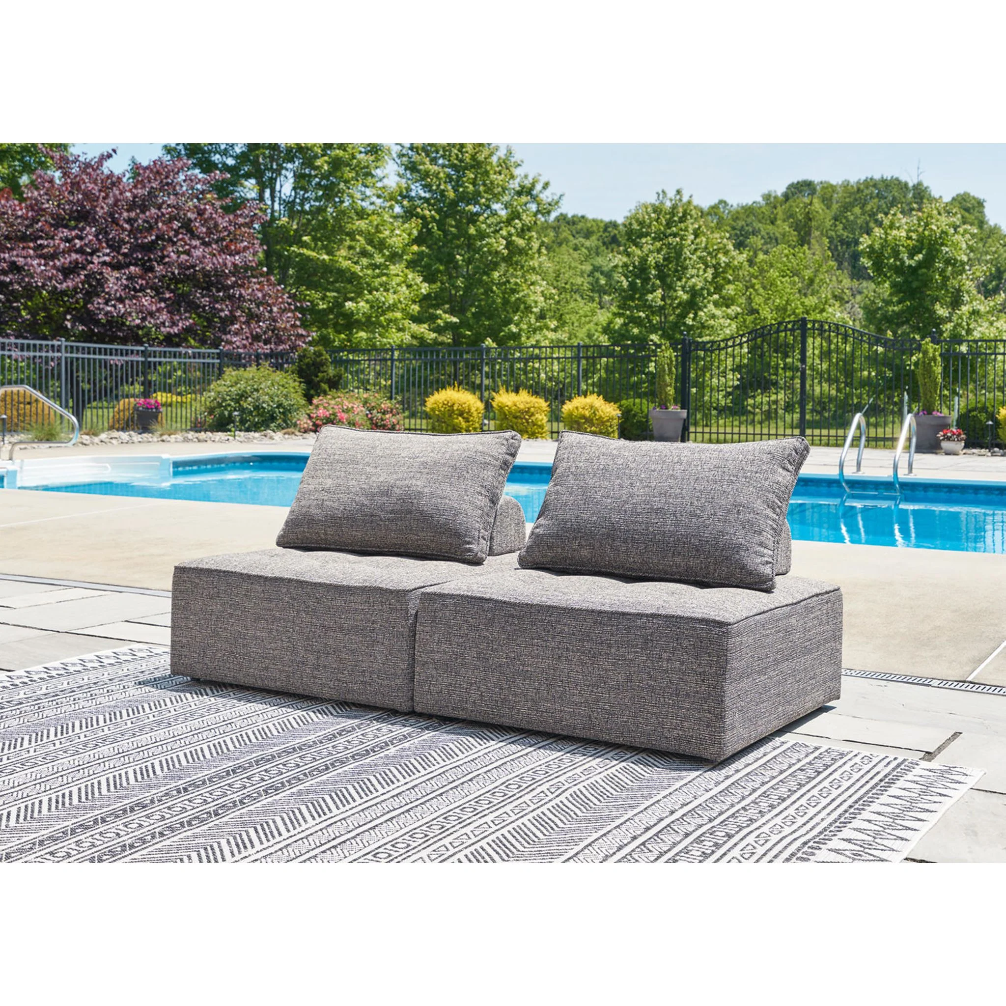Bree Zee 2 Piece Outdoor Modular Sectional - Image 2