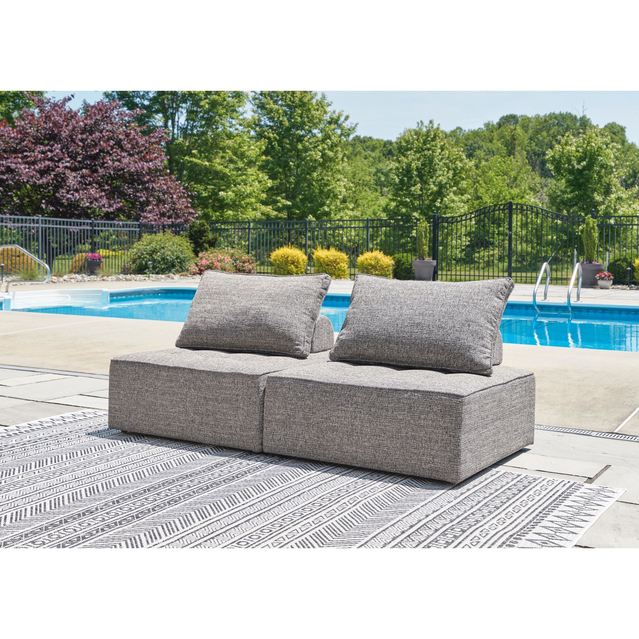 Bree Zee 2 Piece Outdoor Modular Sectional - Image 7