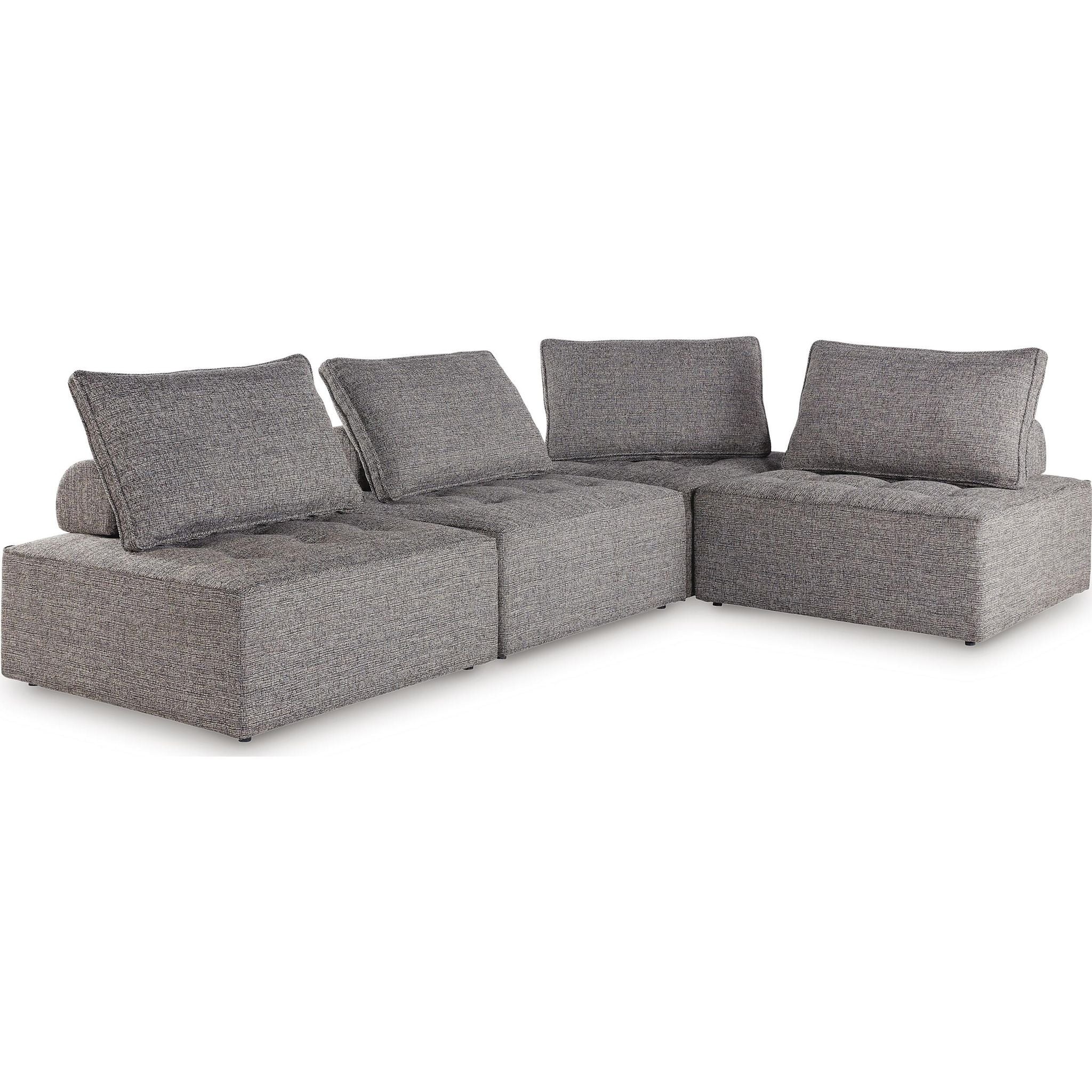 Bree Zee 4 Piece Outdoor Modular Sectional - Image 10