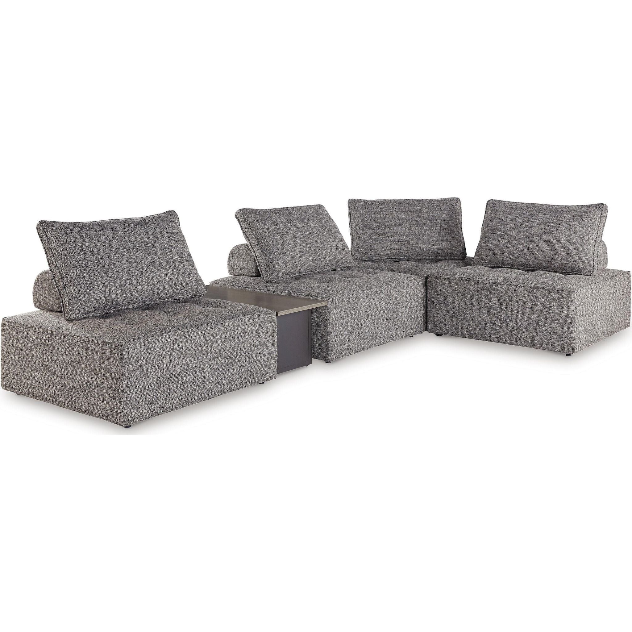 Bree Zee 5 Piece Outdoor Modular Sectional - Image 18