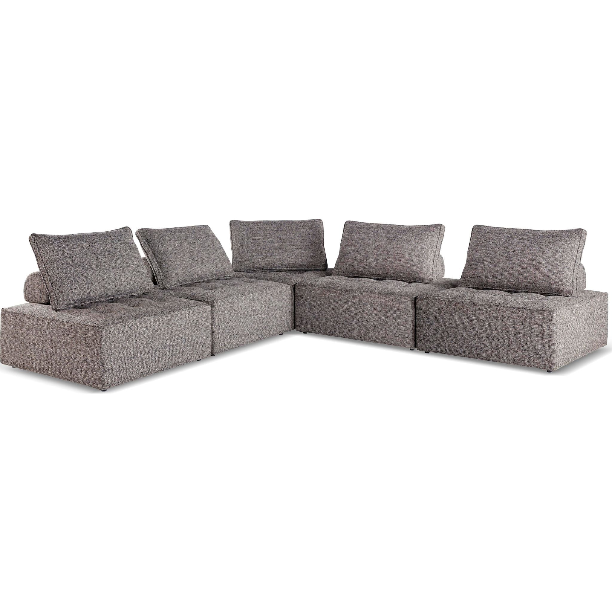 Bree Zee 5 Piece Outdoor Modular Sectional - Image 7