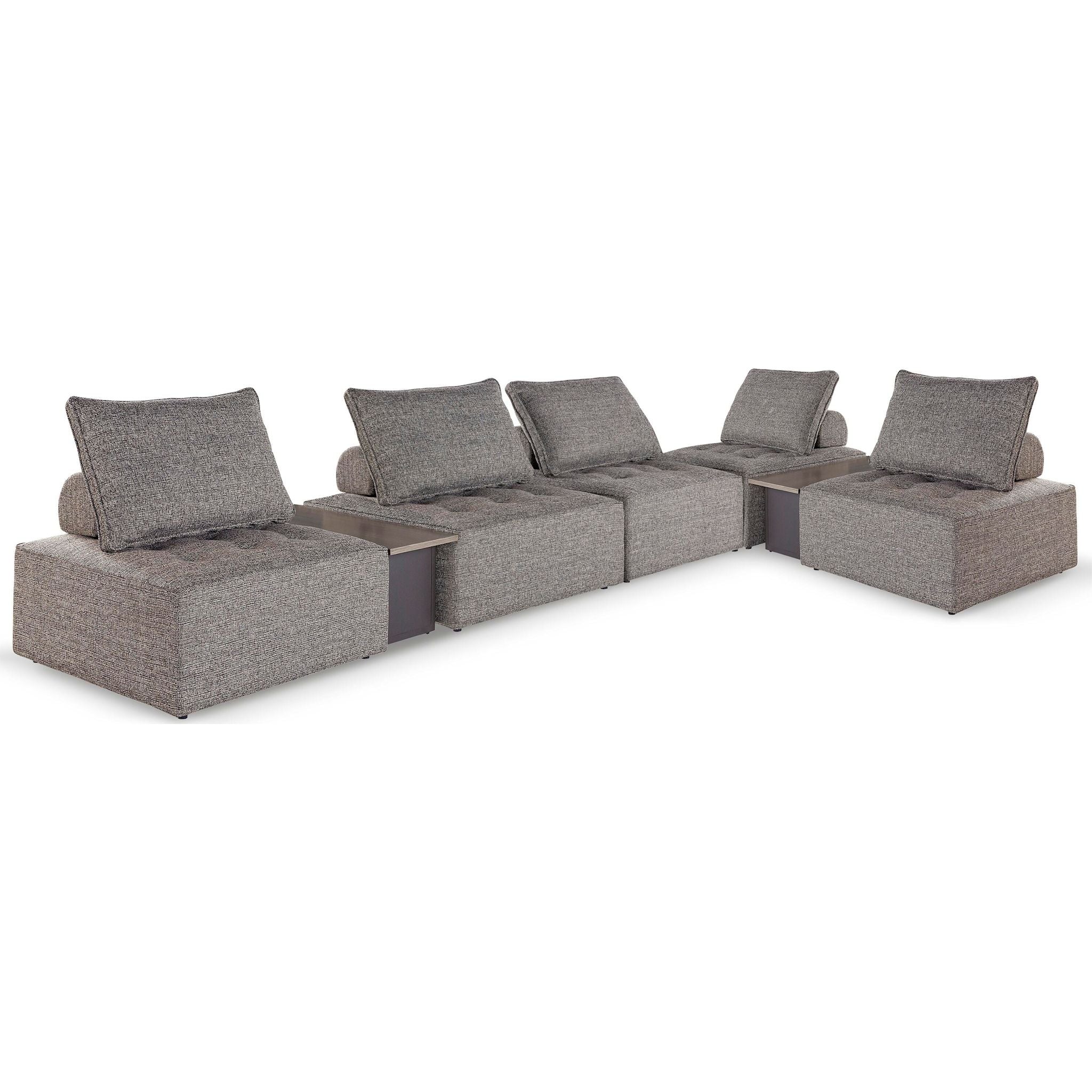Bree Zee 7 Piece Outdoor Modular Sectional - Image 4