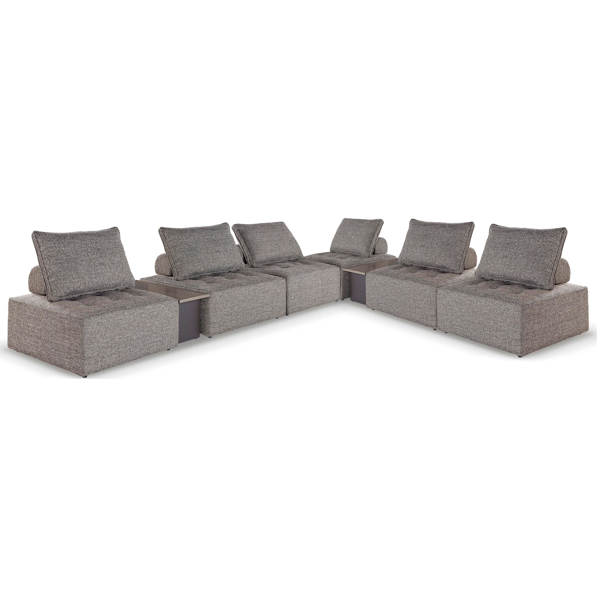 Bree Zee 8 Piece Outdoor Modular Sectional - Image 4