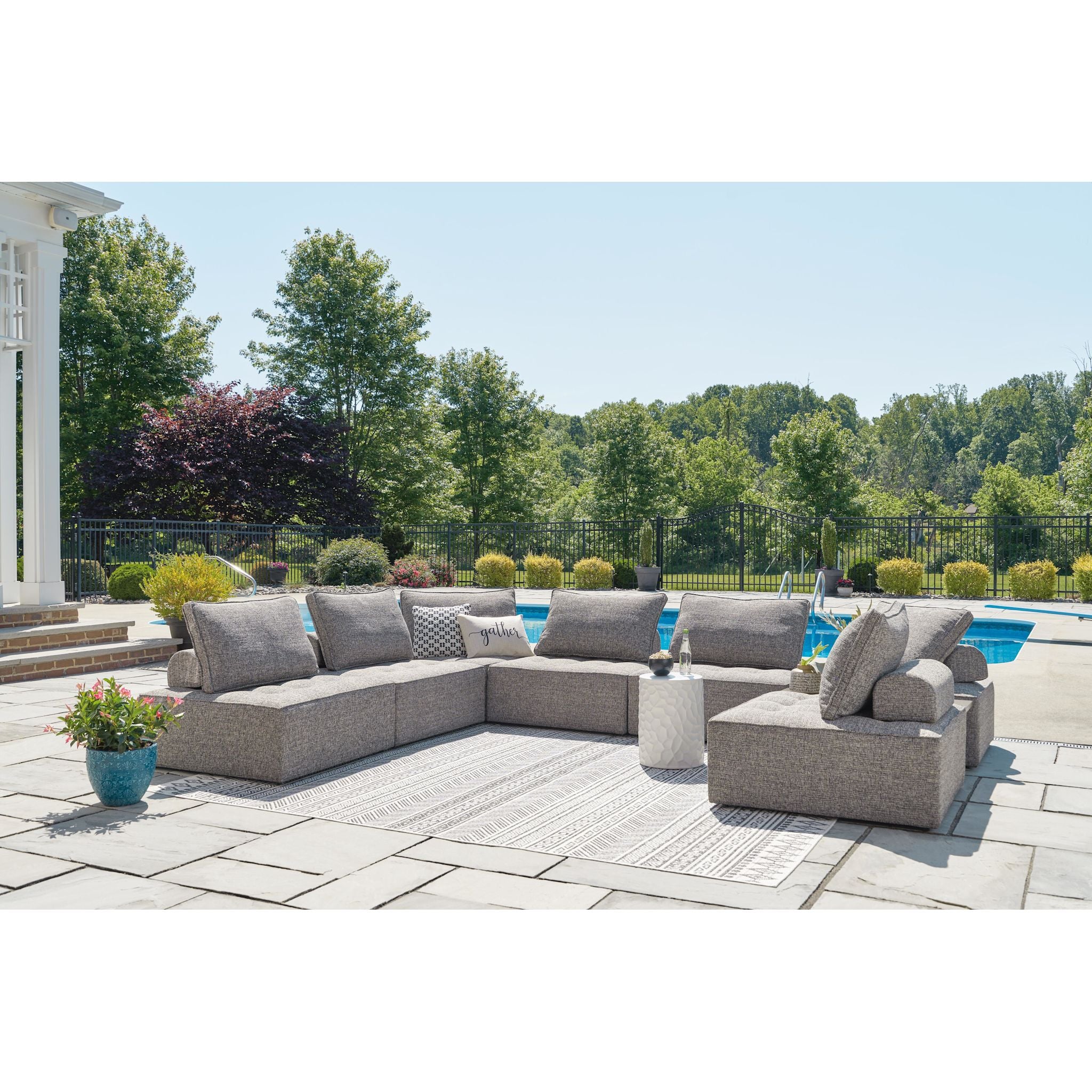 Bree Zee 9 Piece Outdoor Sectional - Image 21