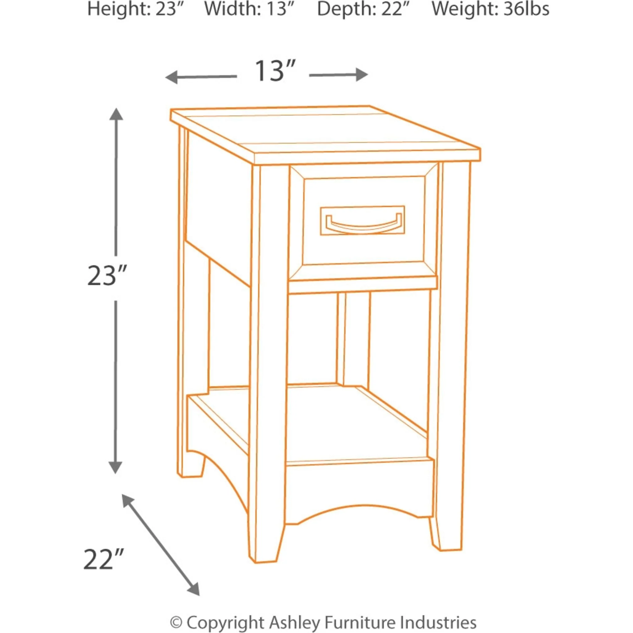 Breegin Chairside End Table - Image 11