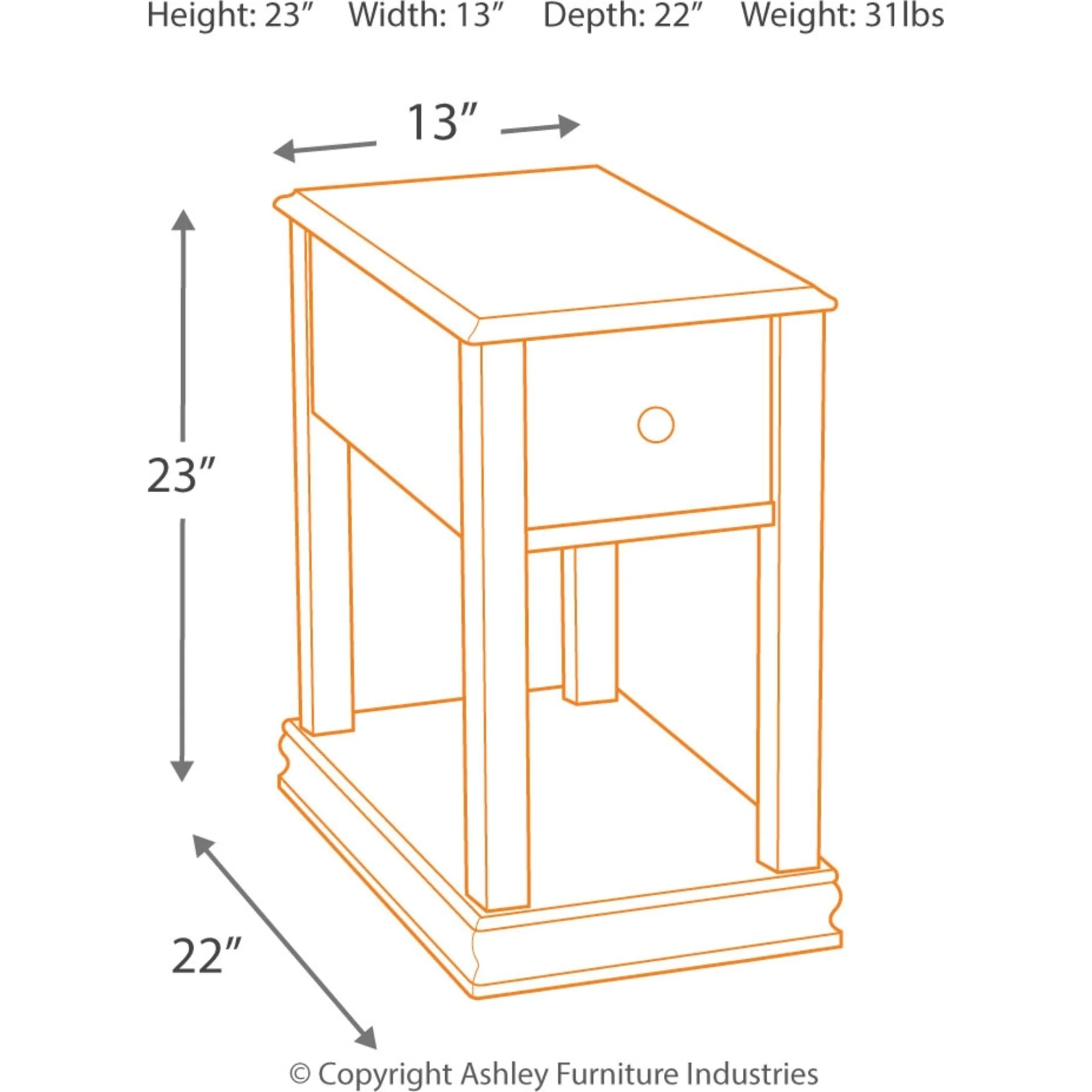 Breegin Chairside End Table - Image 13