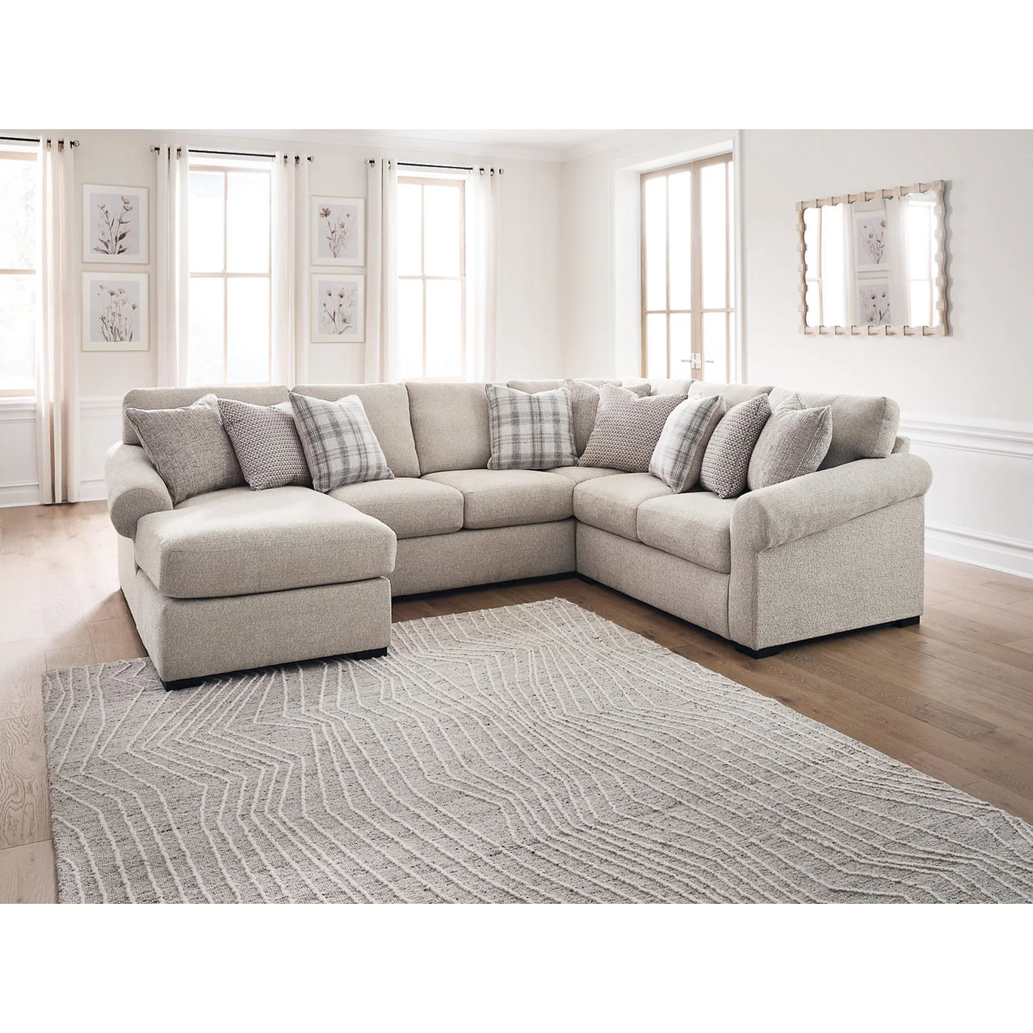Bridgemont-Exclusive 4 Piece Sectional with Chaise - Image 11