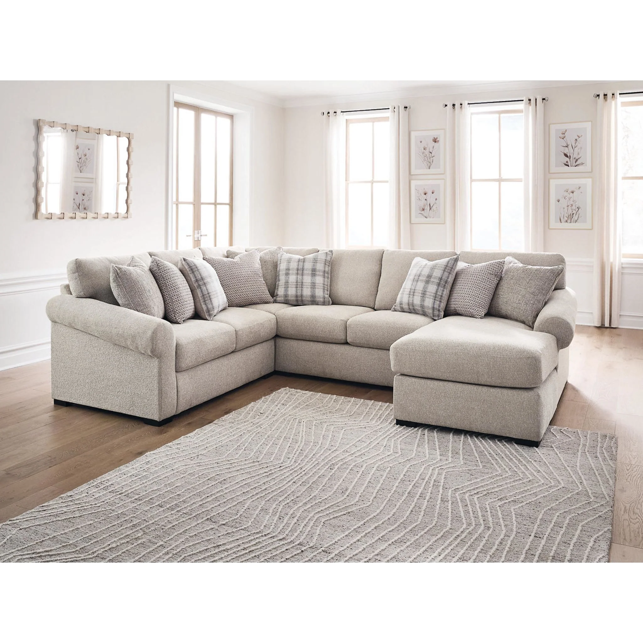 Bridgemont-Exclusive 4 Piece Sectional with Chaise - Image 2
