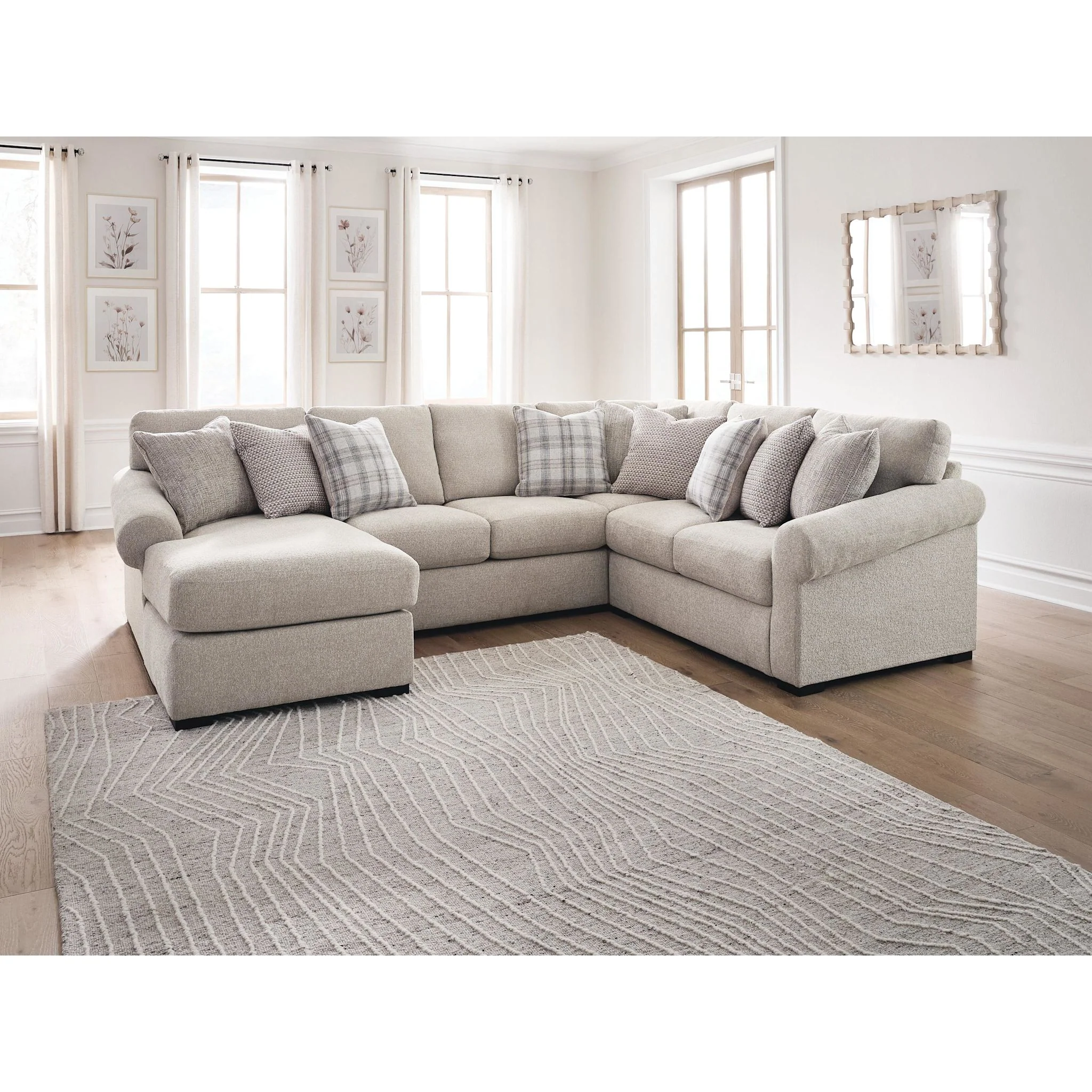 Bridgemont-Exclusive 4 Piece Sectional with Chaise - Image 9