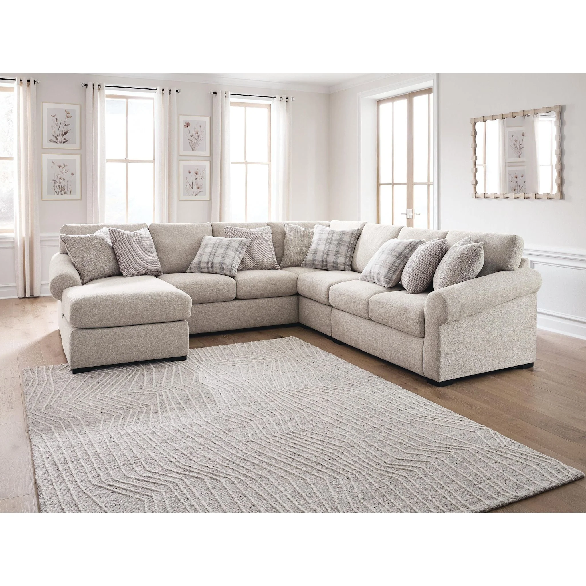 Bridgemont-Exclusive 5 Piece Sectional with Chaise - Image 9