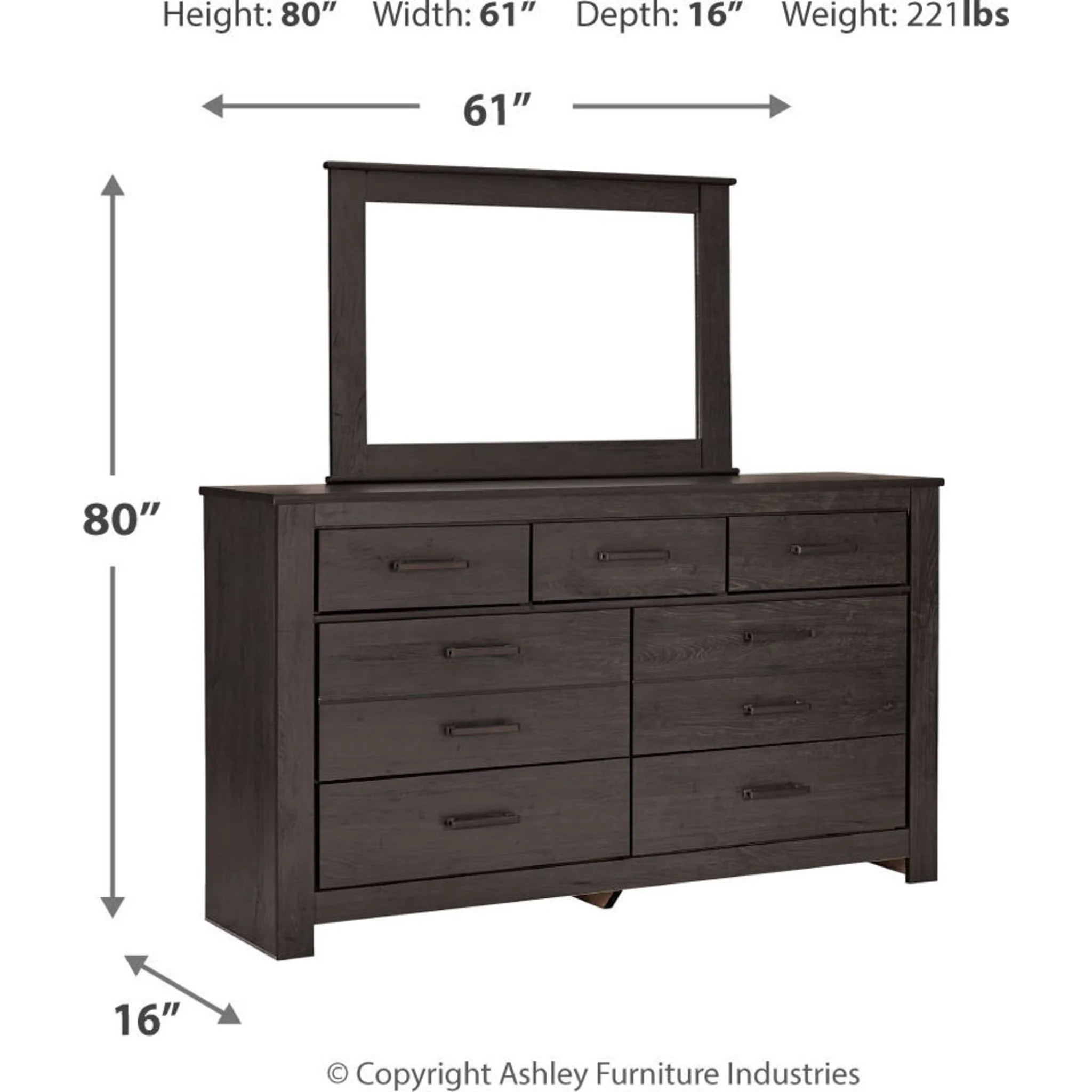 Brinxton 5 Piece Panel Bedroom - Image 14