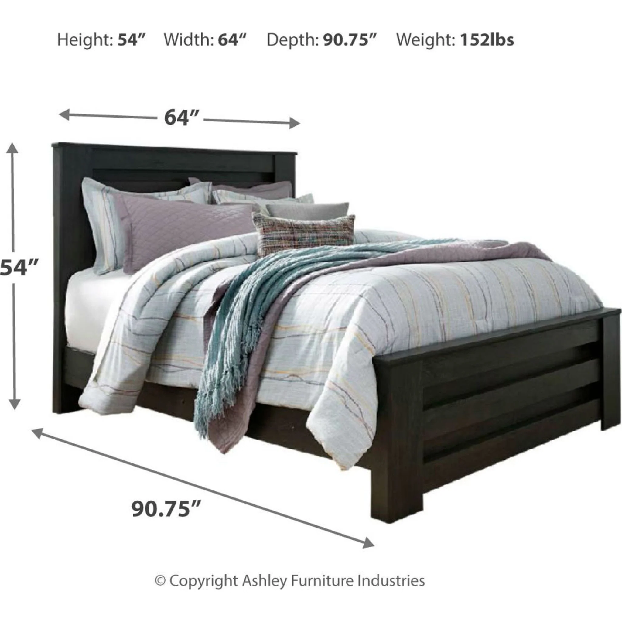 Brinxton 5 Piece Panel Bedroom - Image 17