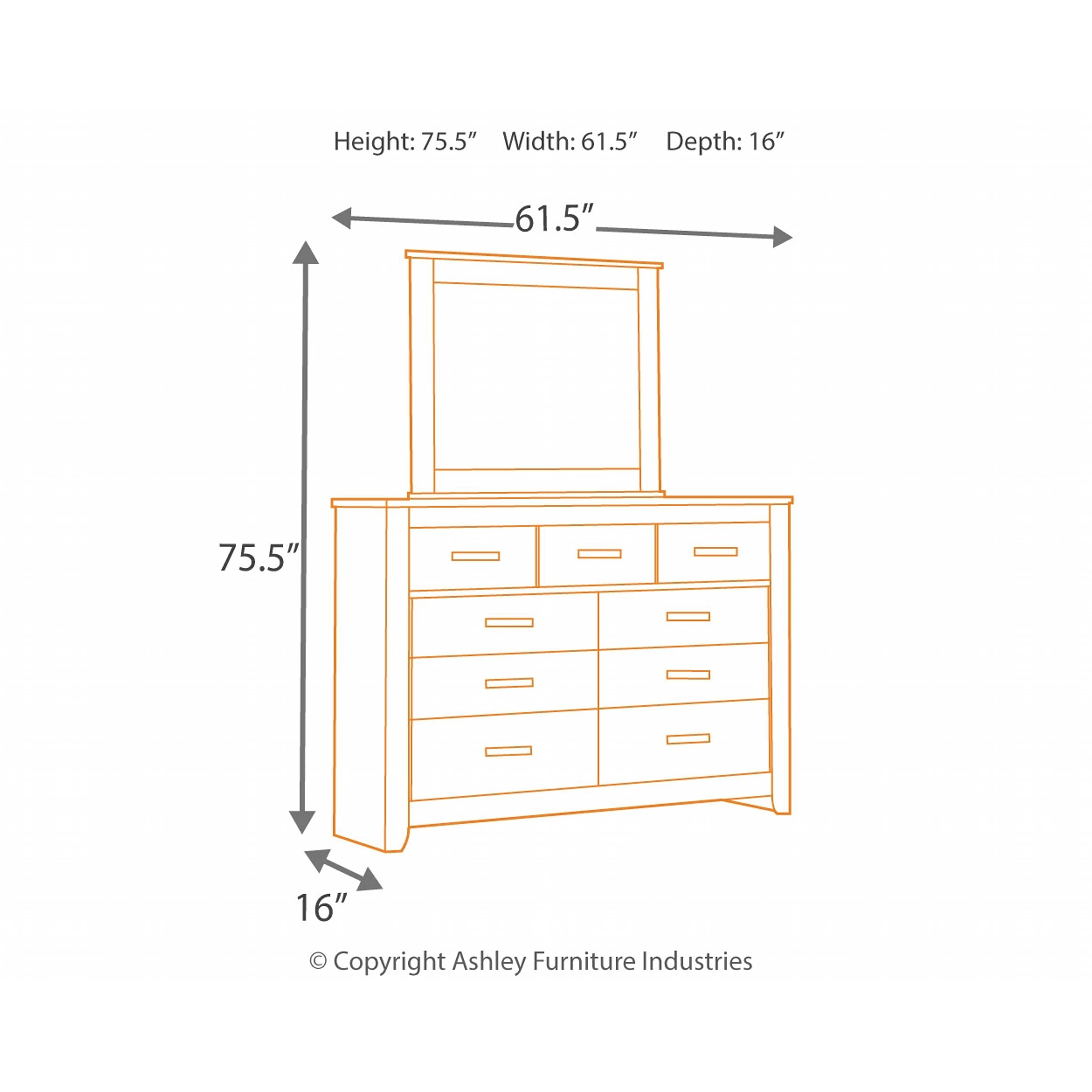 Brinxton 5 Piece Panel Bedroom - Image 29