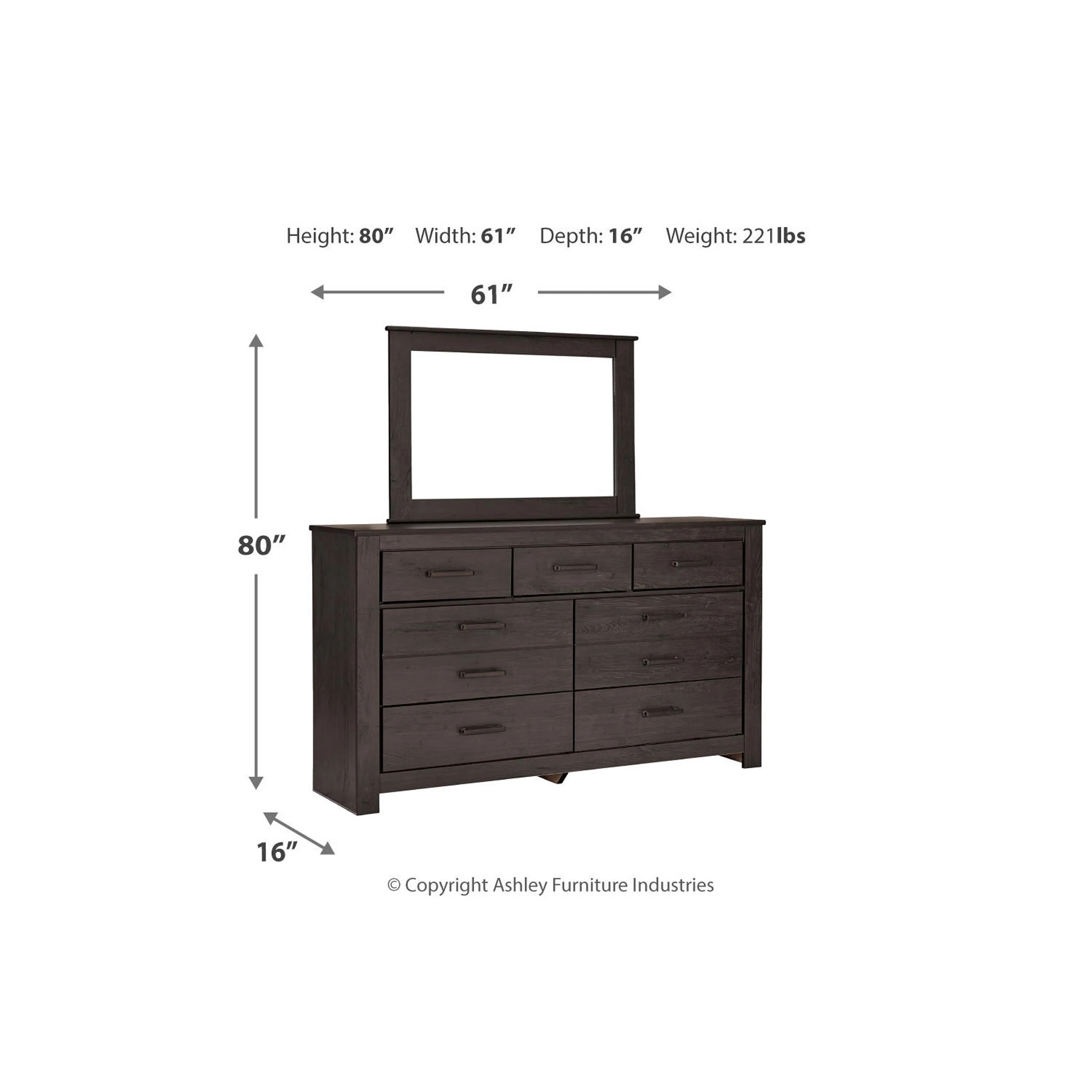 Brinxton 5 Piece Panel Bedroom - Image 32