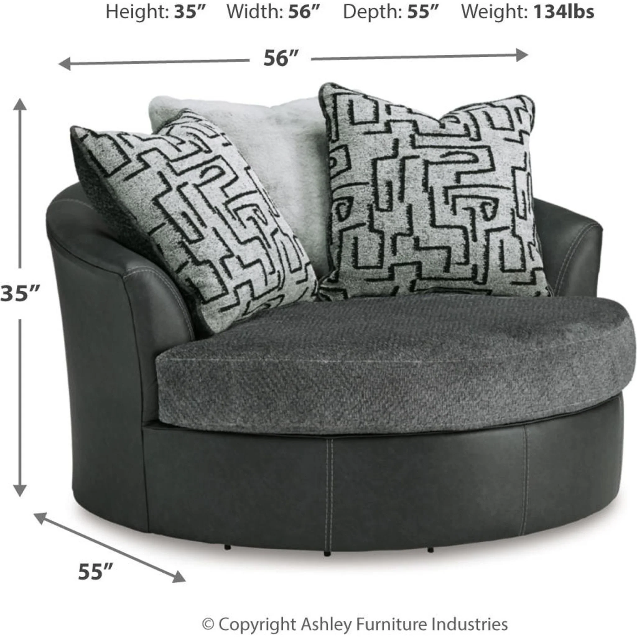 Brixley Pier Swivel Accent Chair - Image 3