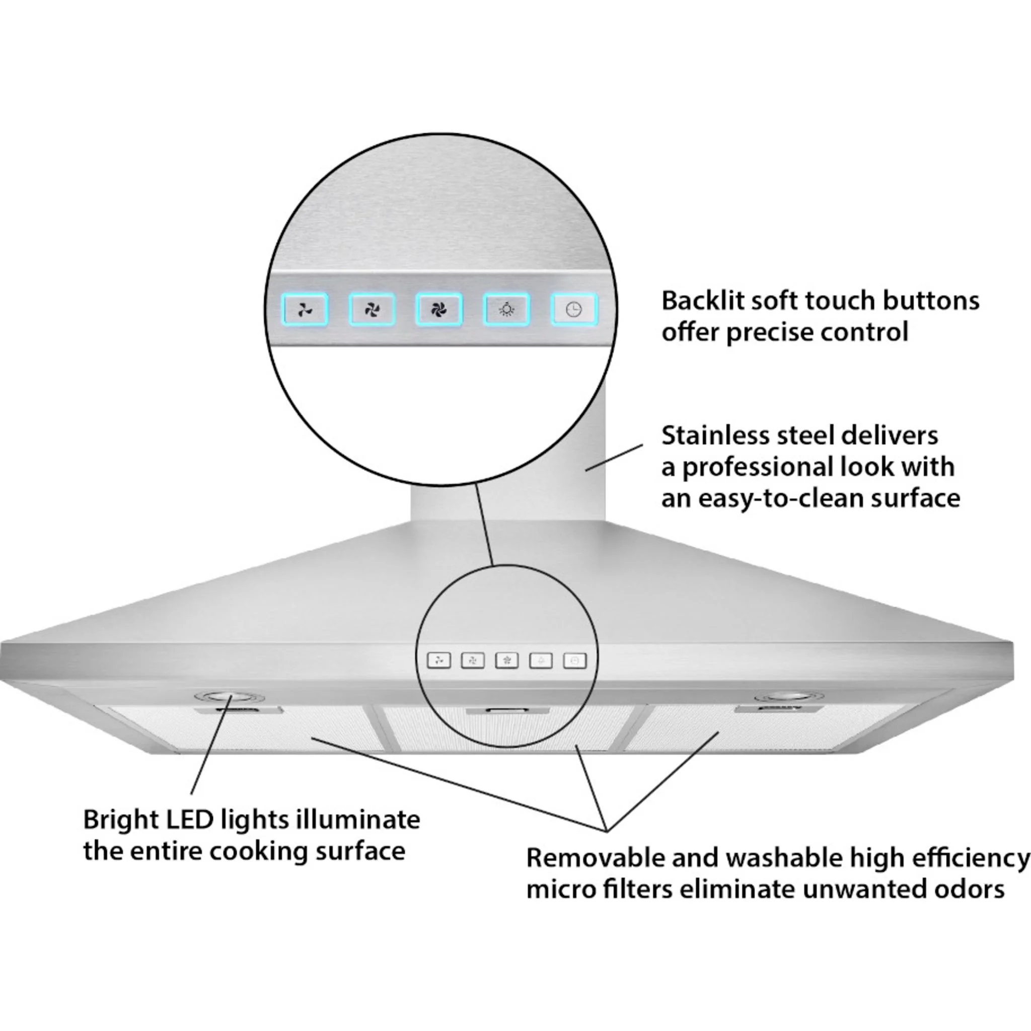 Broan Range Hood (BWP1364SS) - Stainless Steel - Image 5