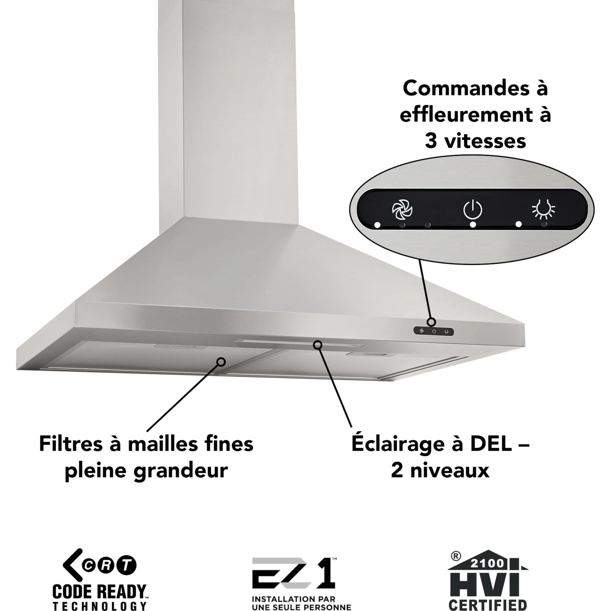 Broan Range Hood (EW4836SS) - Stainless Steel - Image 4