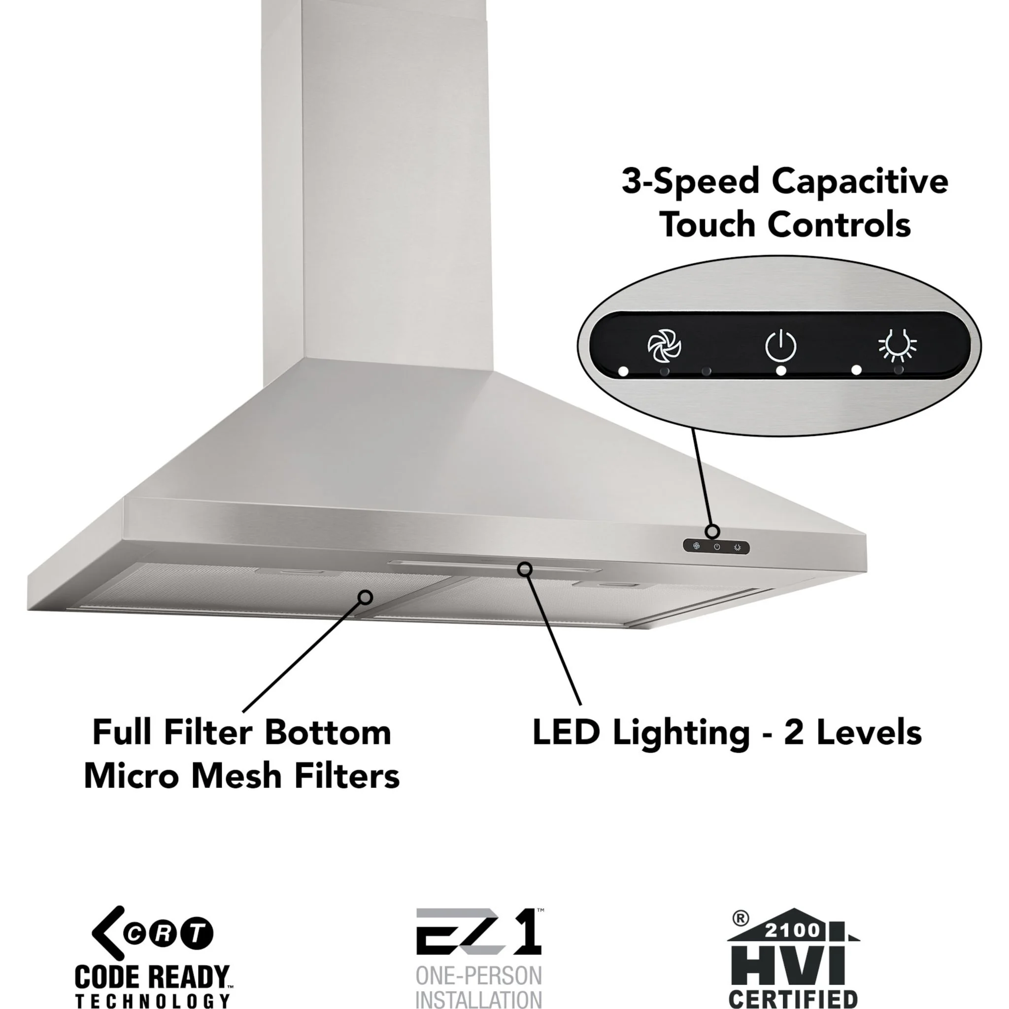 Broan Range Hood (EW4836SS) - Stainless Steel - Image 8