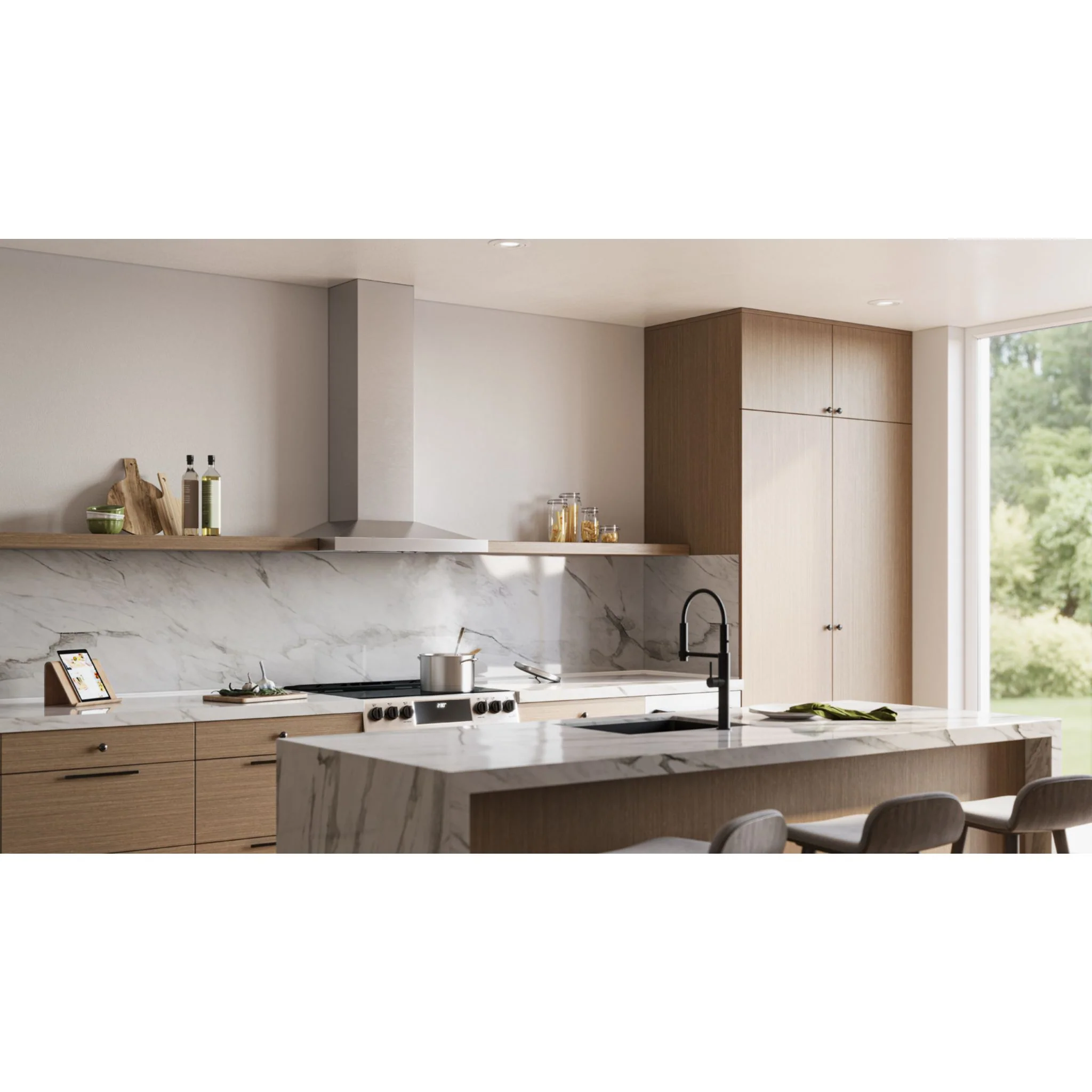 Broan Range Hood (EWS1306SS) - Stainless Steel - Image 3