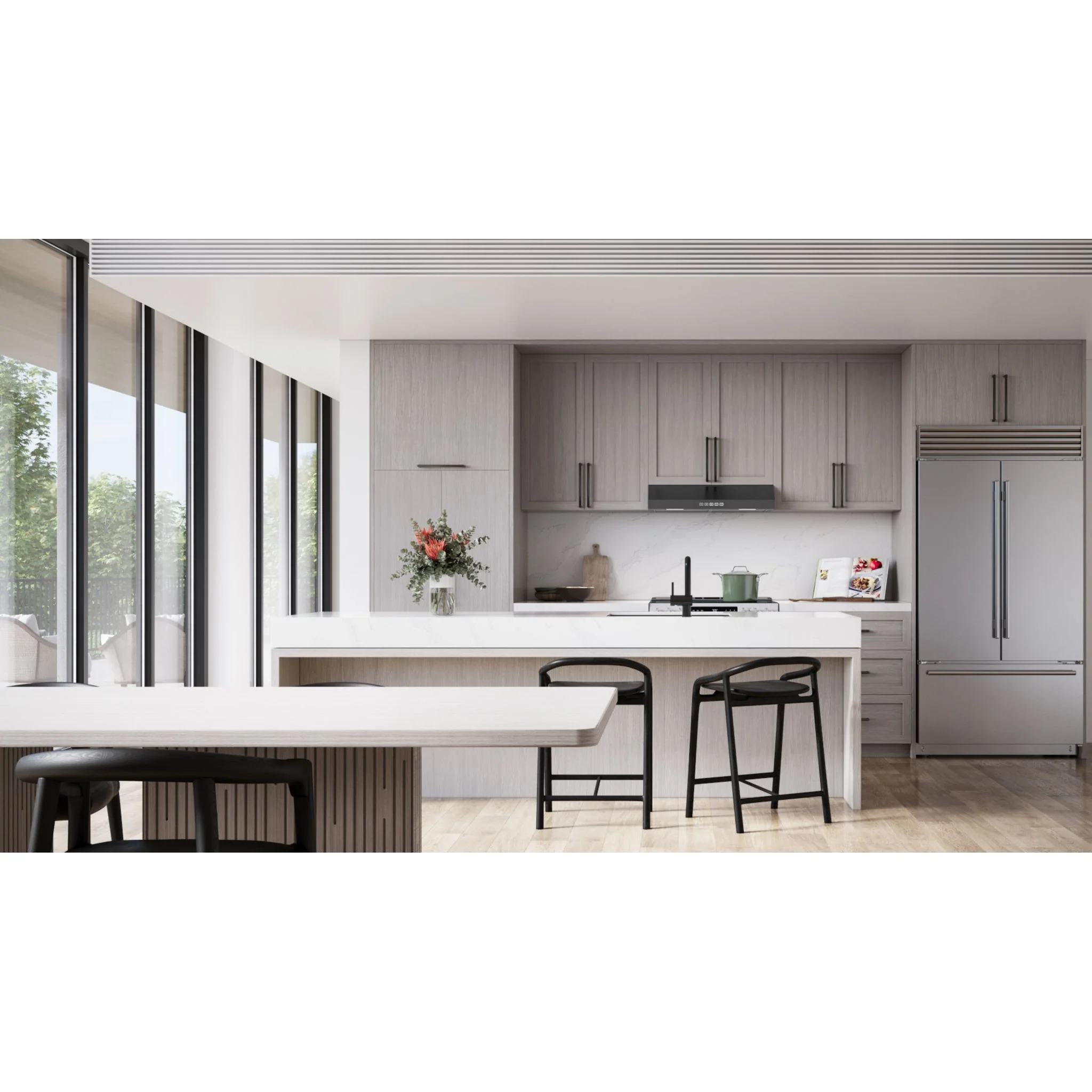 Broan Range Hood (GLA2303BLS) - Black Stainless - Image 5