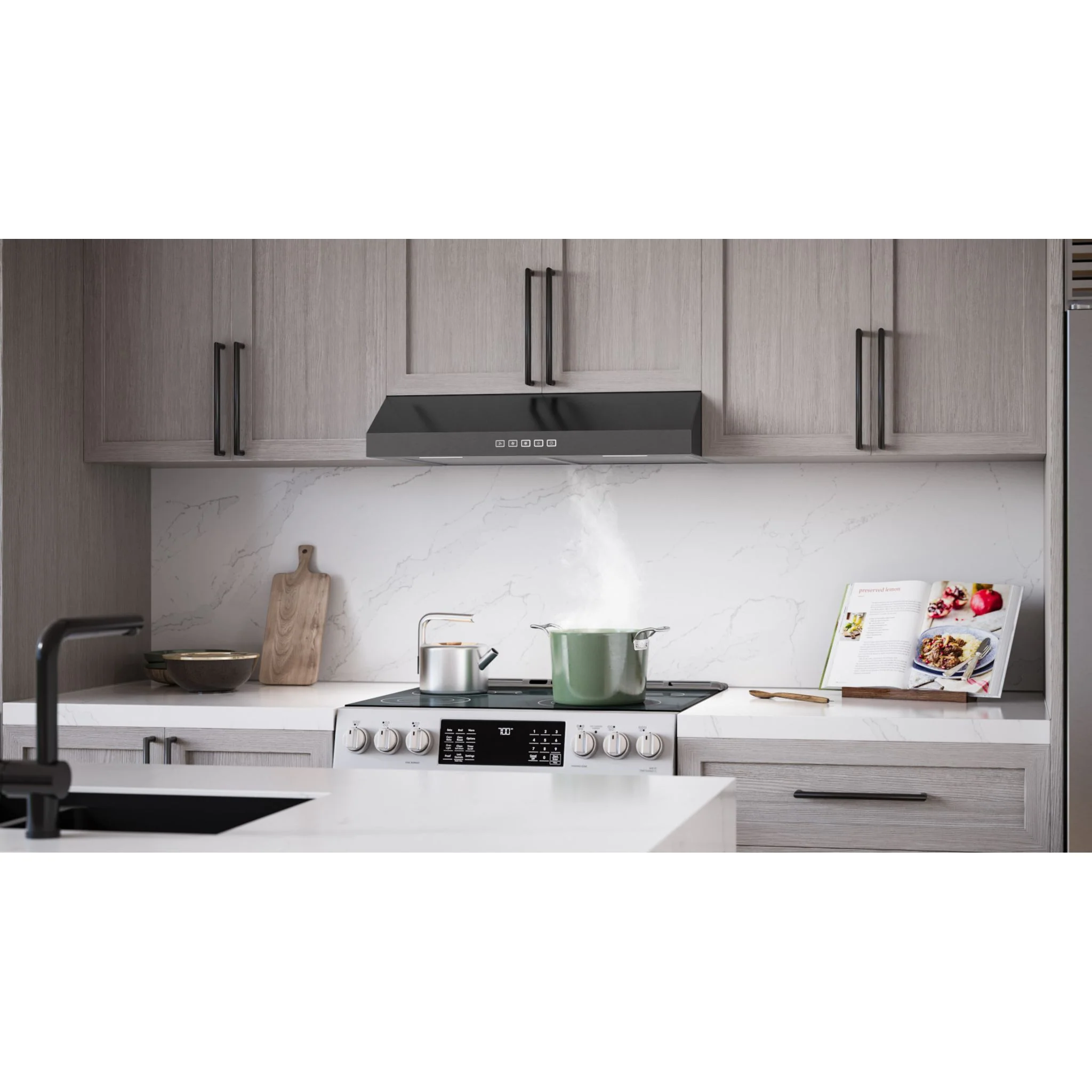 Broan Range Hood (GLA2303BLS) - Black Stainless - Image 6