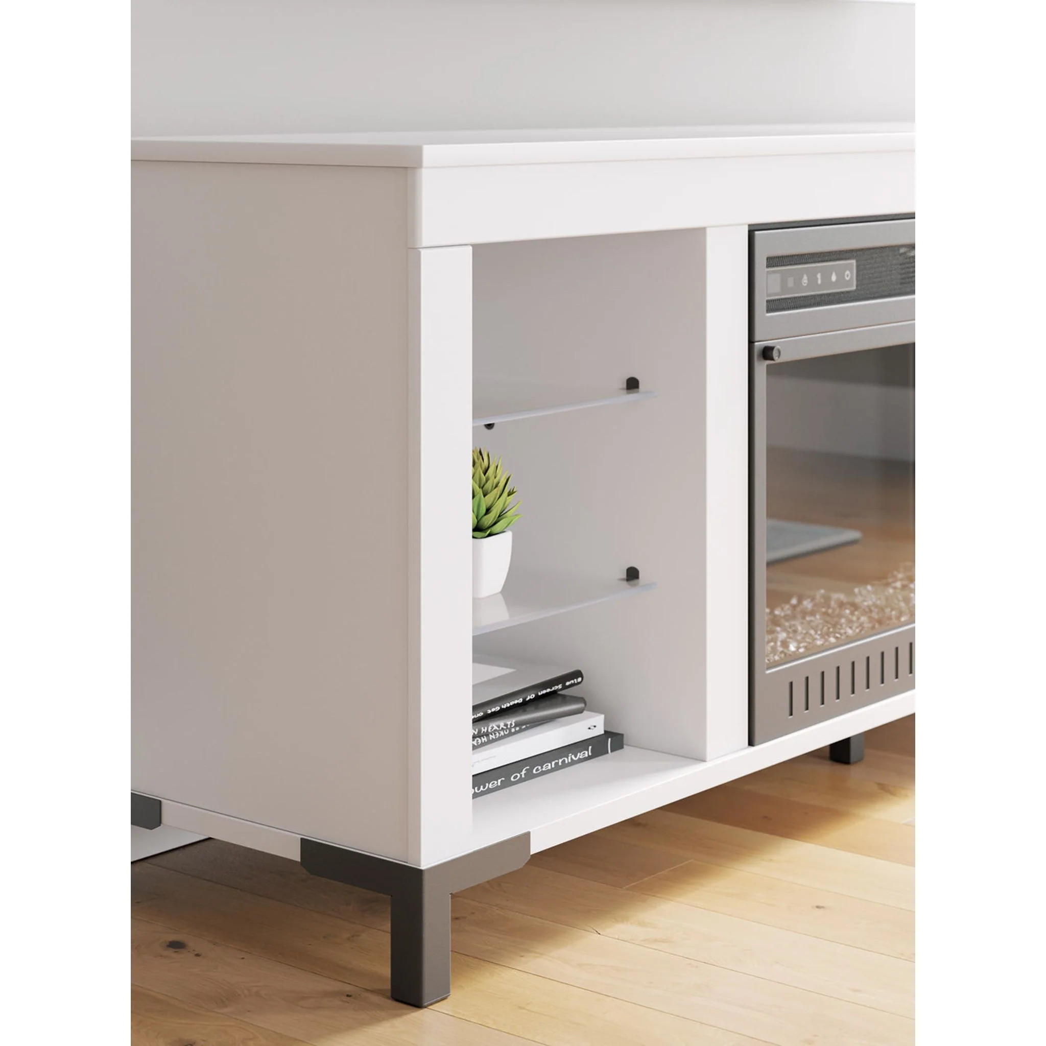 Brollevi TV Stand with Fireplace - Image 12