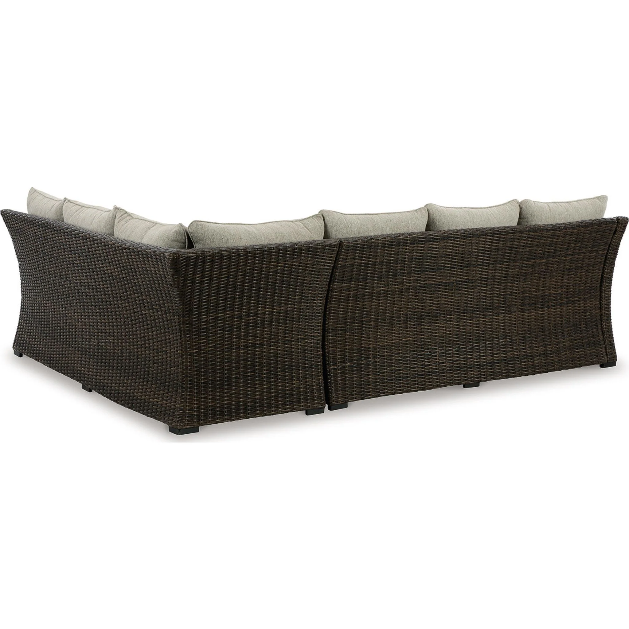 Brook Ranch 2 Piece Outdoor Sectional with Bench - Image 38