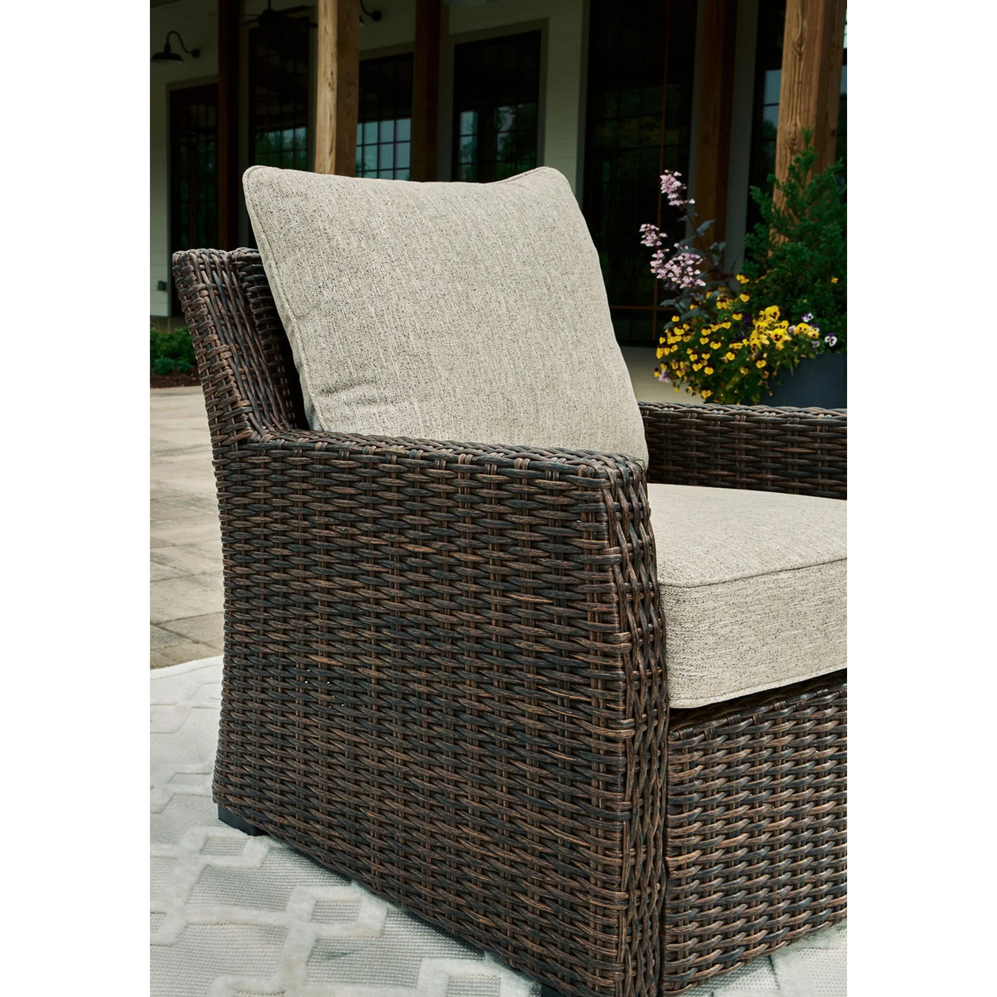 Brook Ranch Outdoor Lounge Chair with Cushion - Image 33