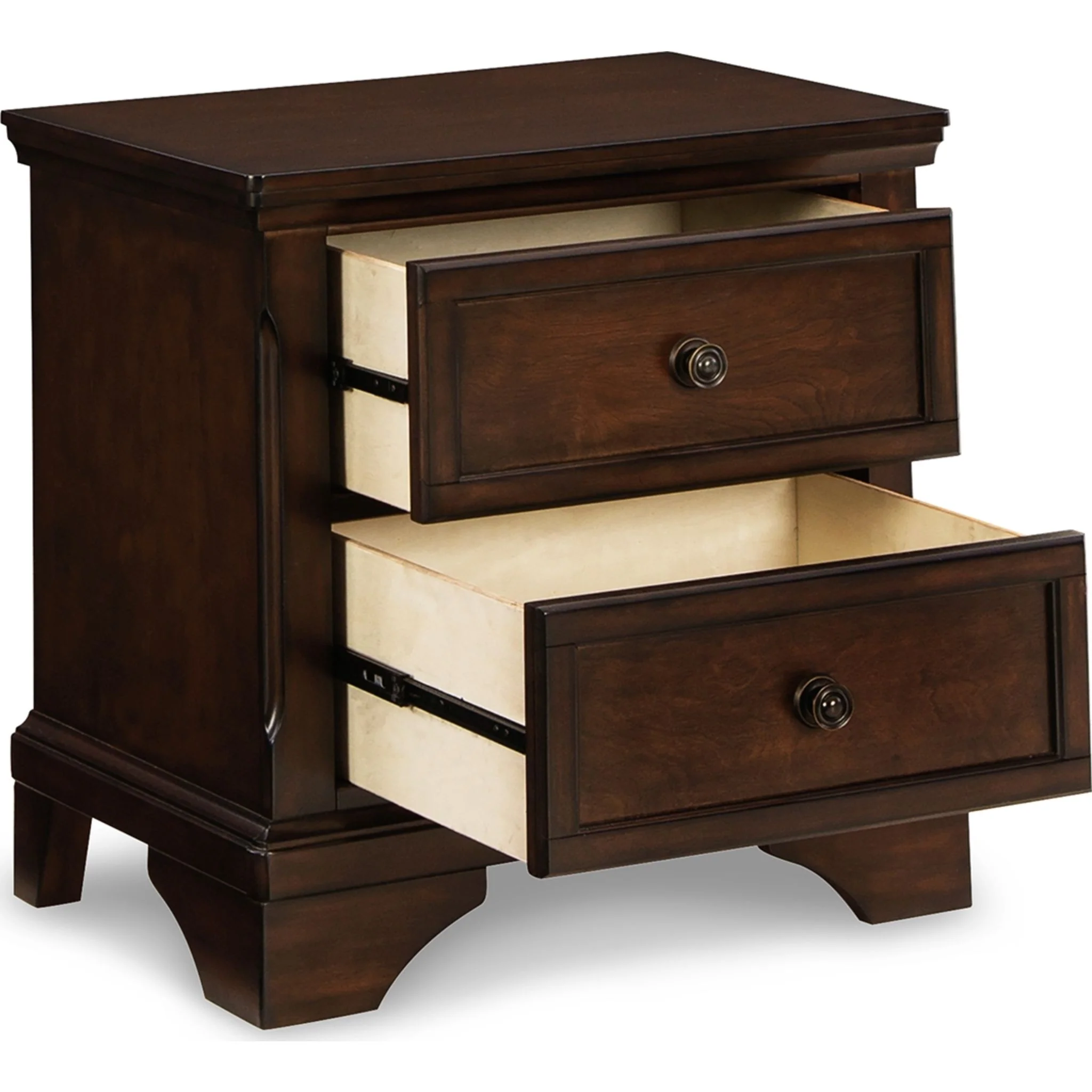 Brookbauer Two Drawer Nightstand - Image 3