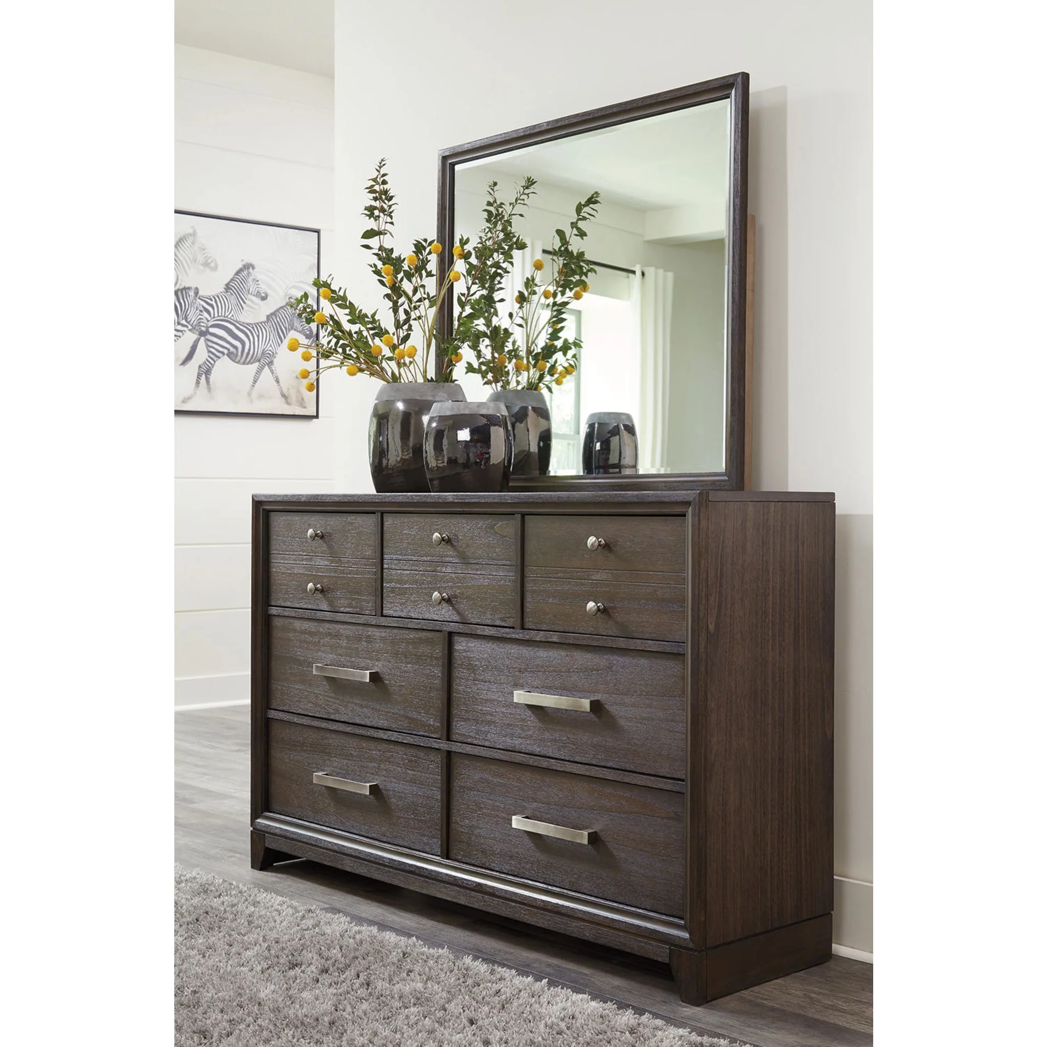 Brueban Dresser and Mirror - Image 13