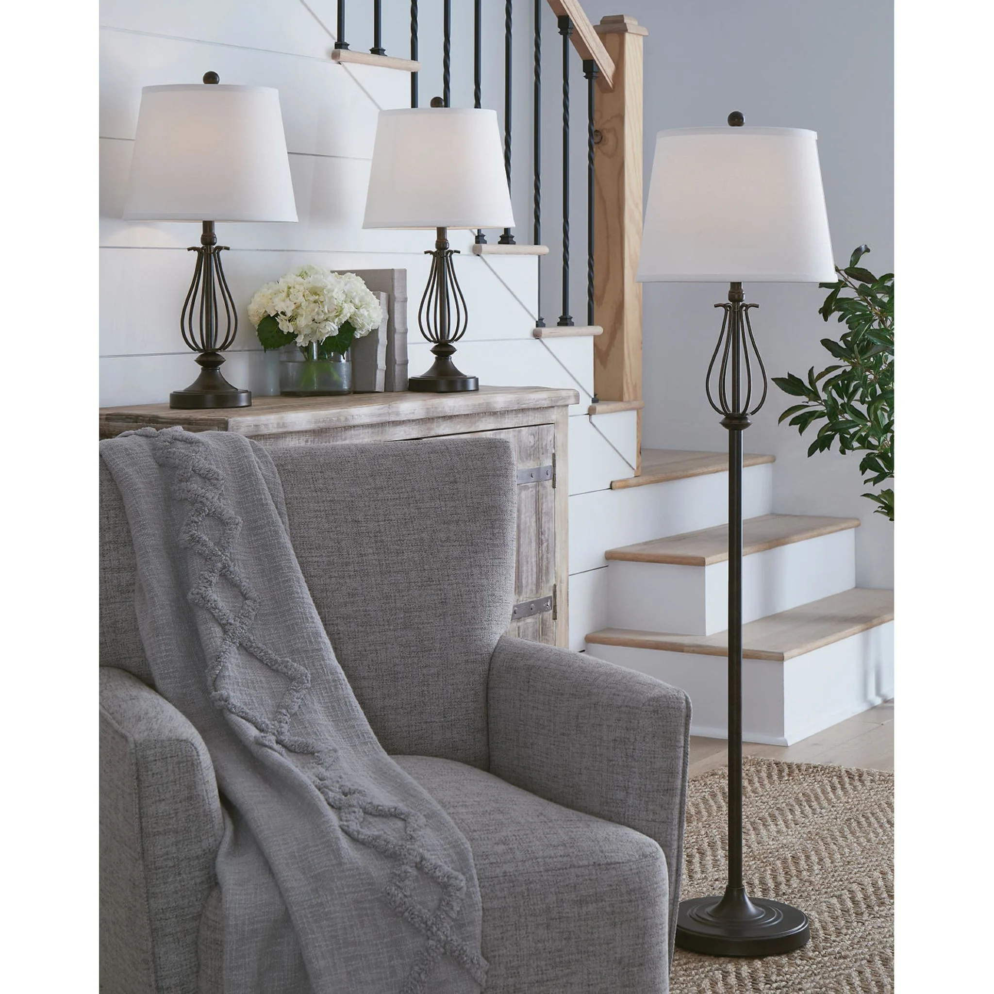 Brycestone Lamp Set-2 Table 1 Floor - Image 4