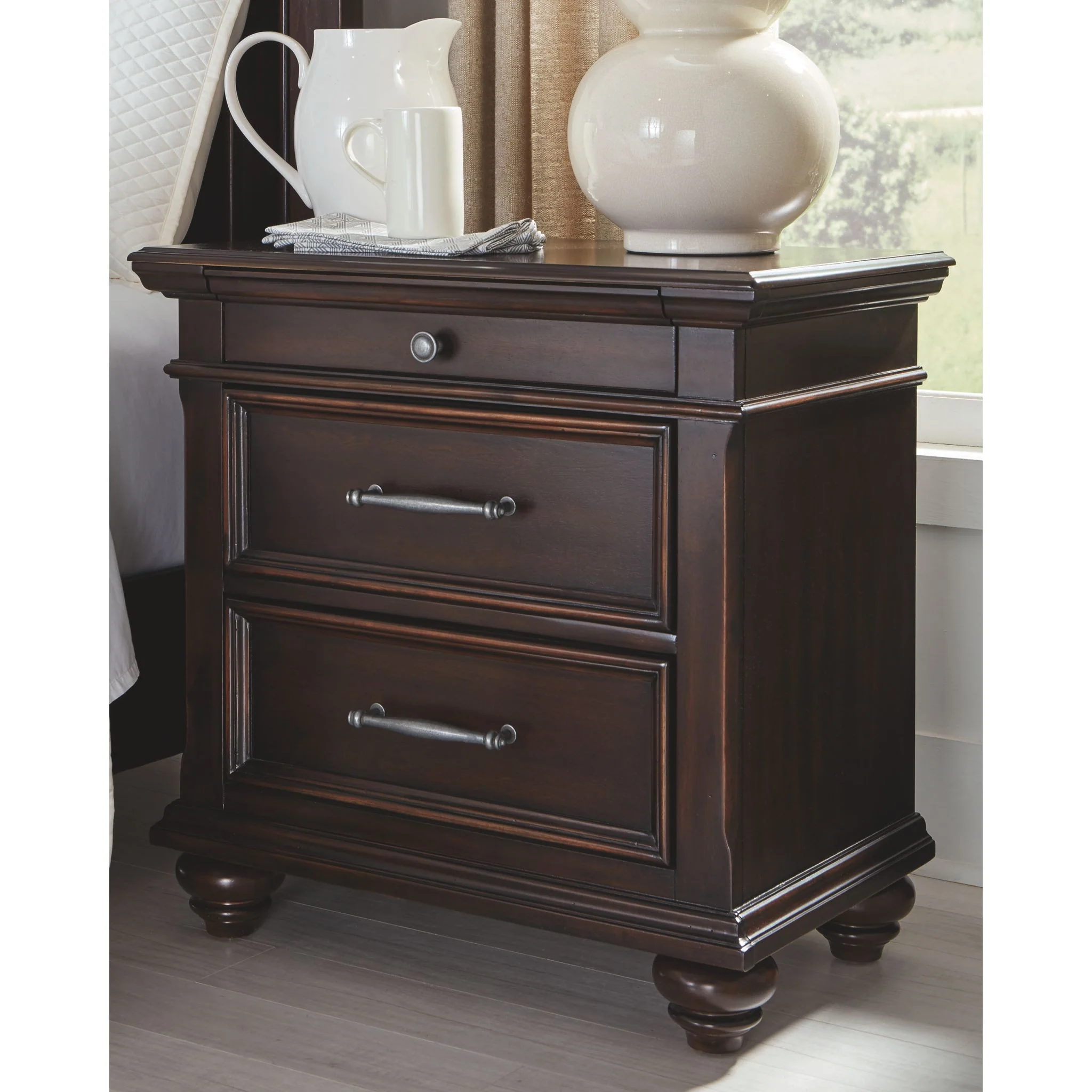 Brynhurst Three Drawer Nightstand - Image 2