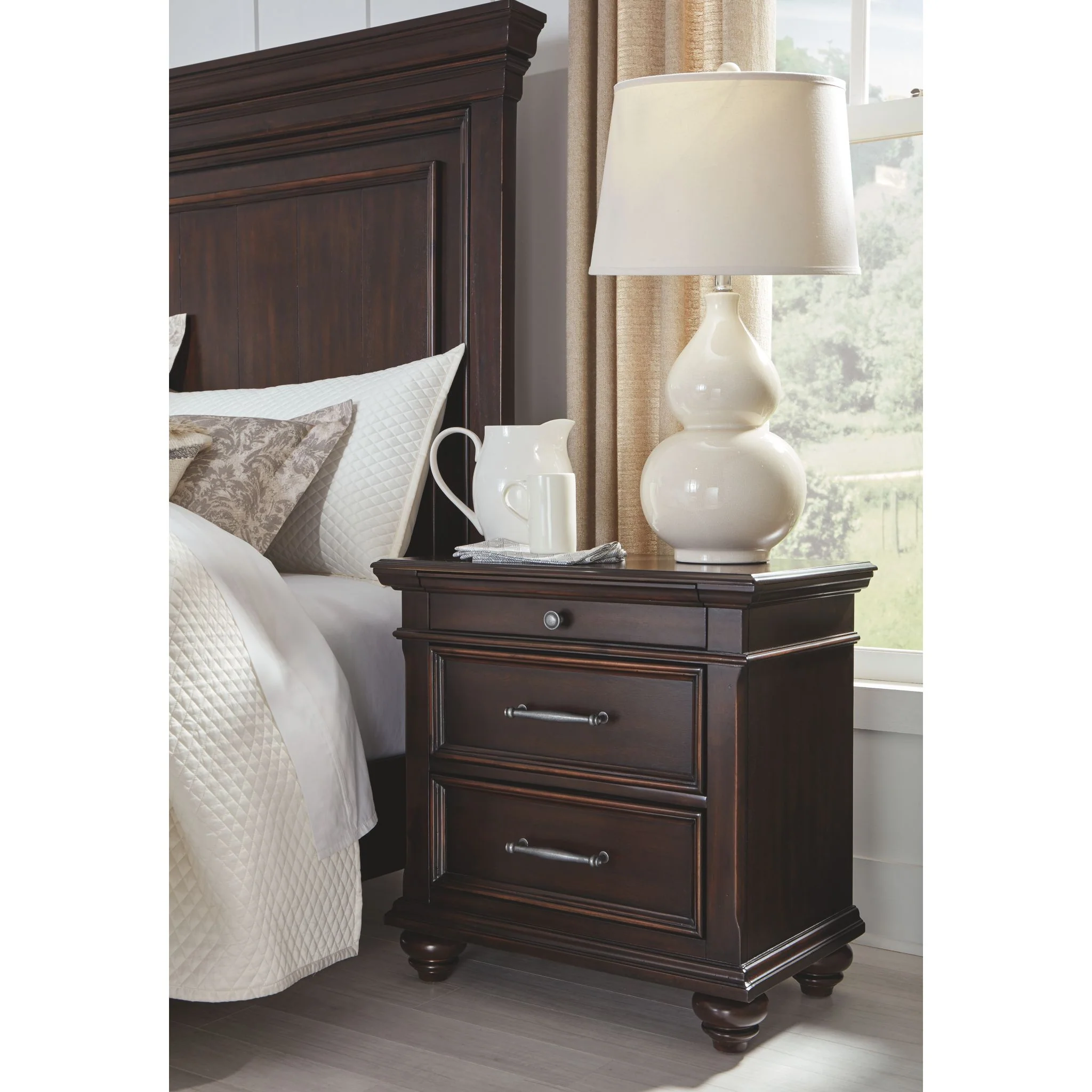 Brynhurst Three Drawer Nightstand - Image 3