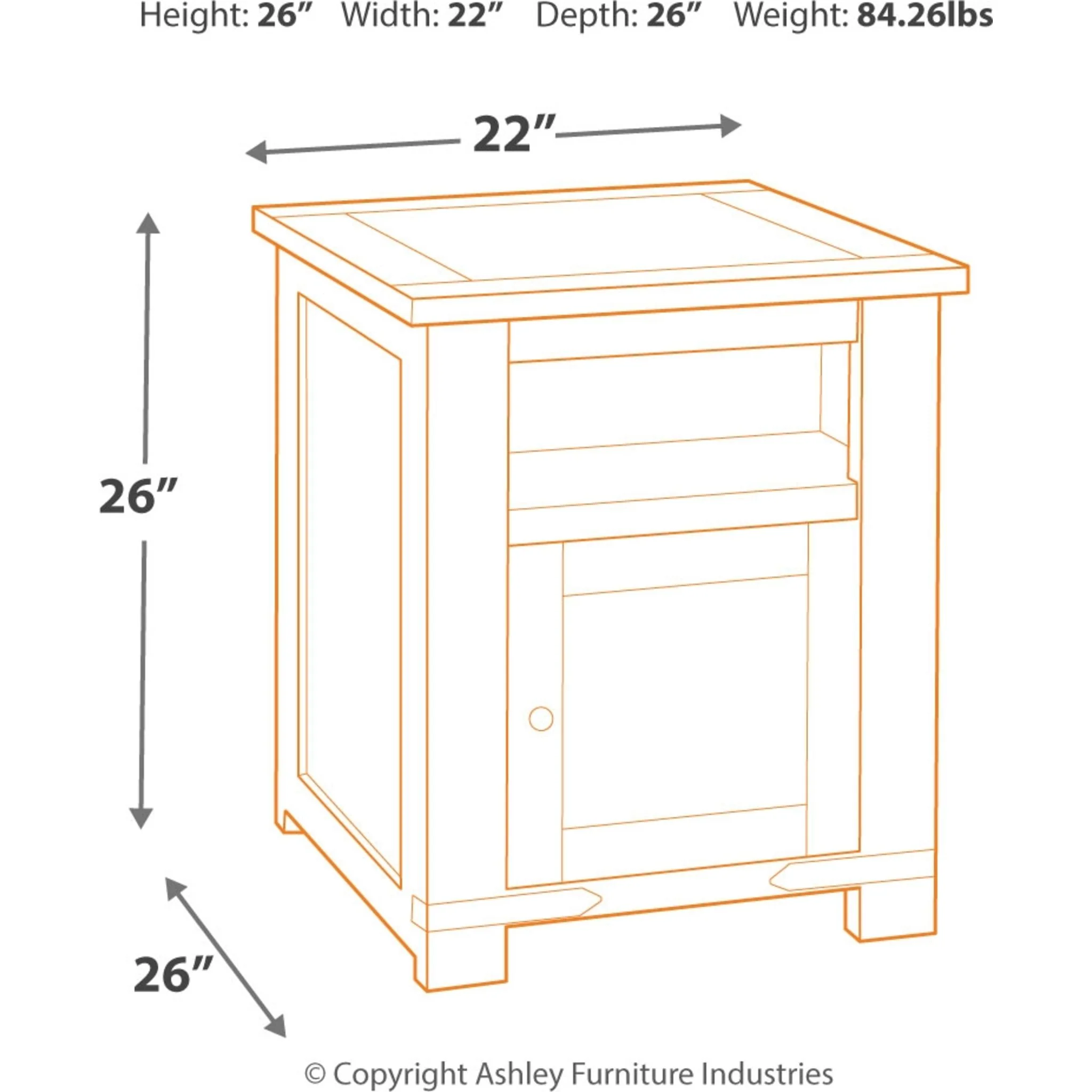 Budmore Rectangle End Table - Image 4