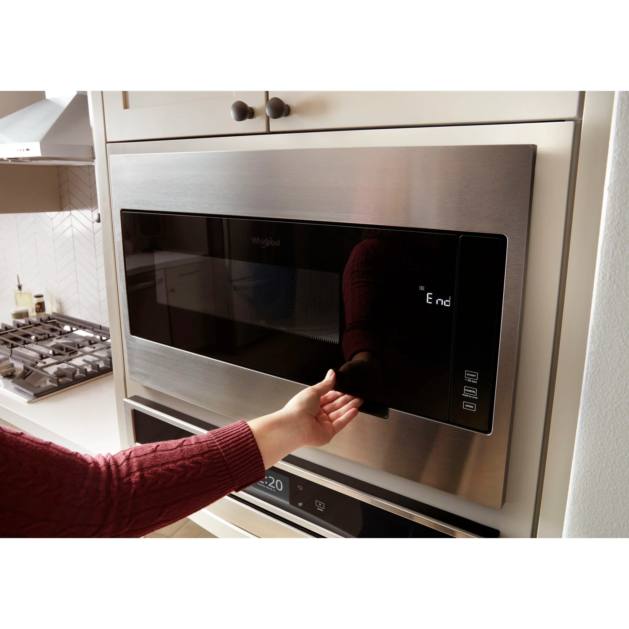 Whirlpool 1.1 cu. ft. Built-In Microwave with Slim Trim Kit - 14" Height -Stainless Steel (YWMT50011KS) - Image 8
