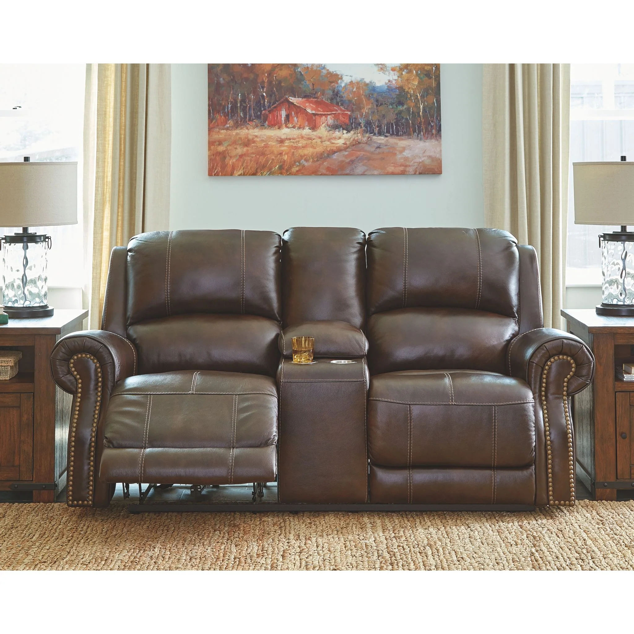 Buncrana Power Reclining Loveseat with Adjustable Headrest - Image 2