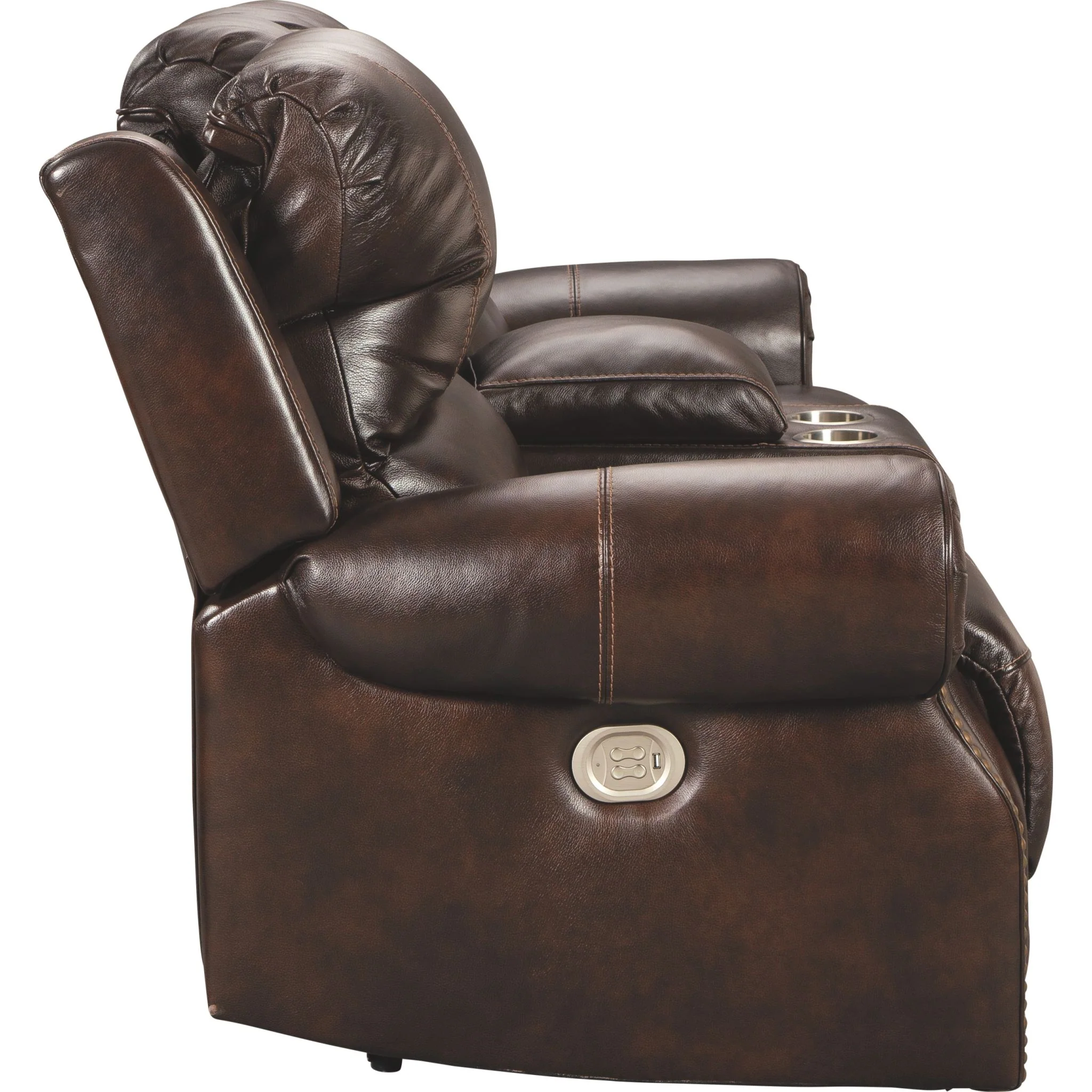 Buncrana Power Reclining Loveseat with Adjustable Headrest - Image 5