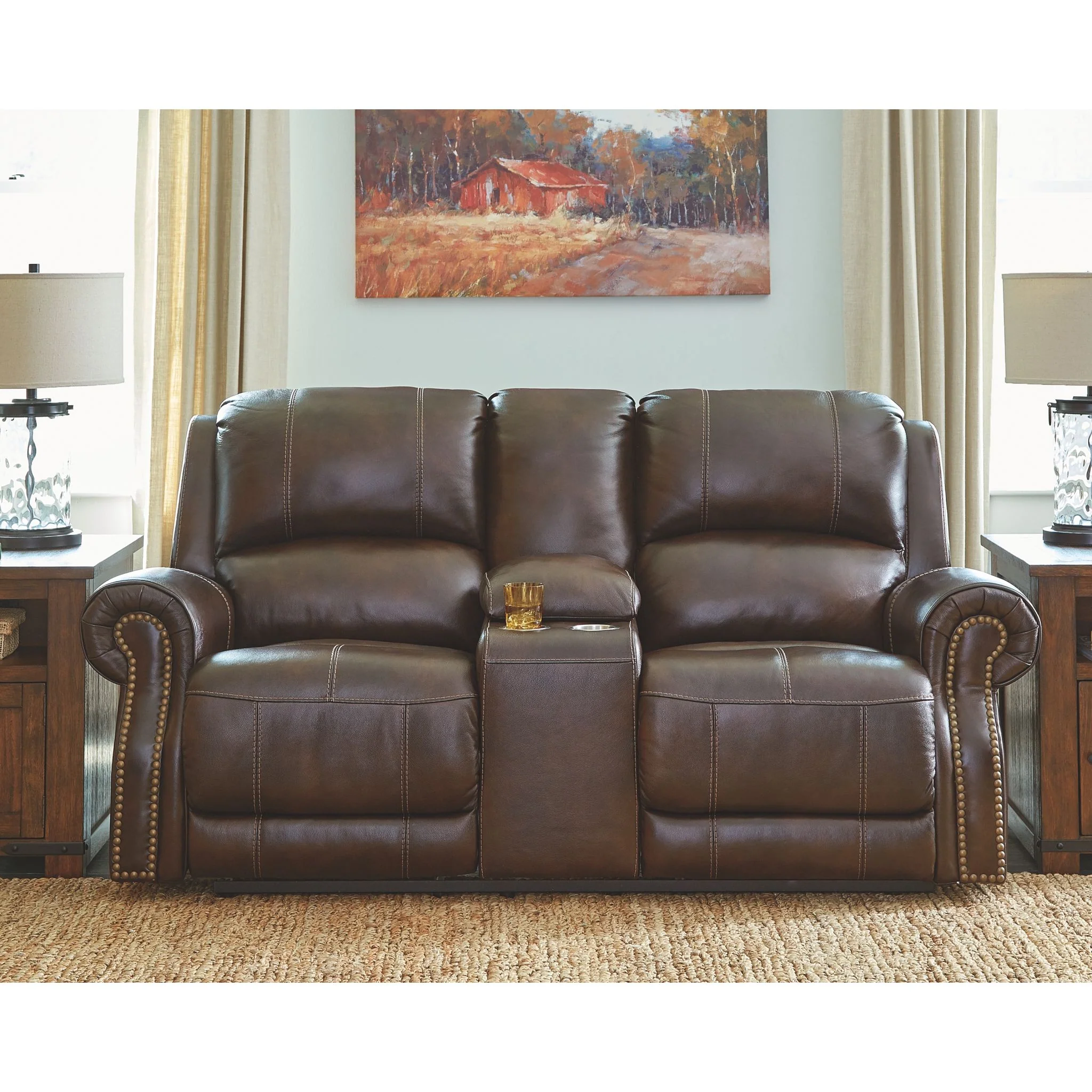 Buncrana Power Reclining Loveseat with Adjustable Headrest - Image 6