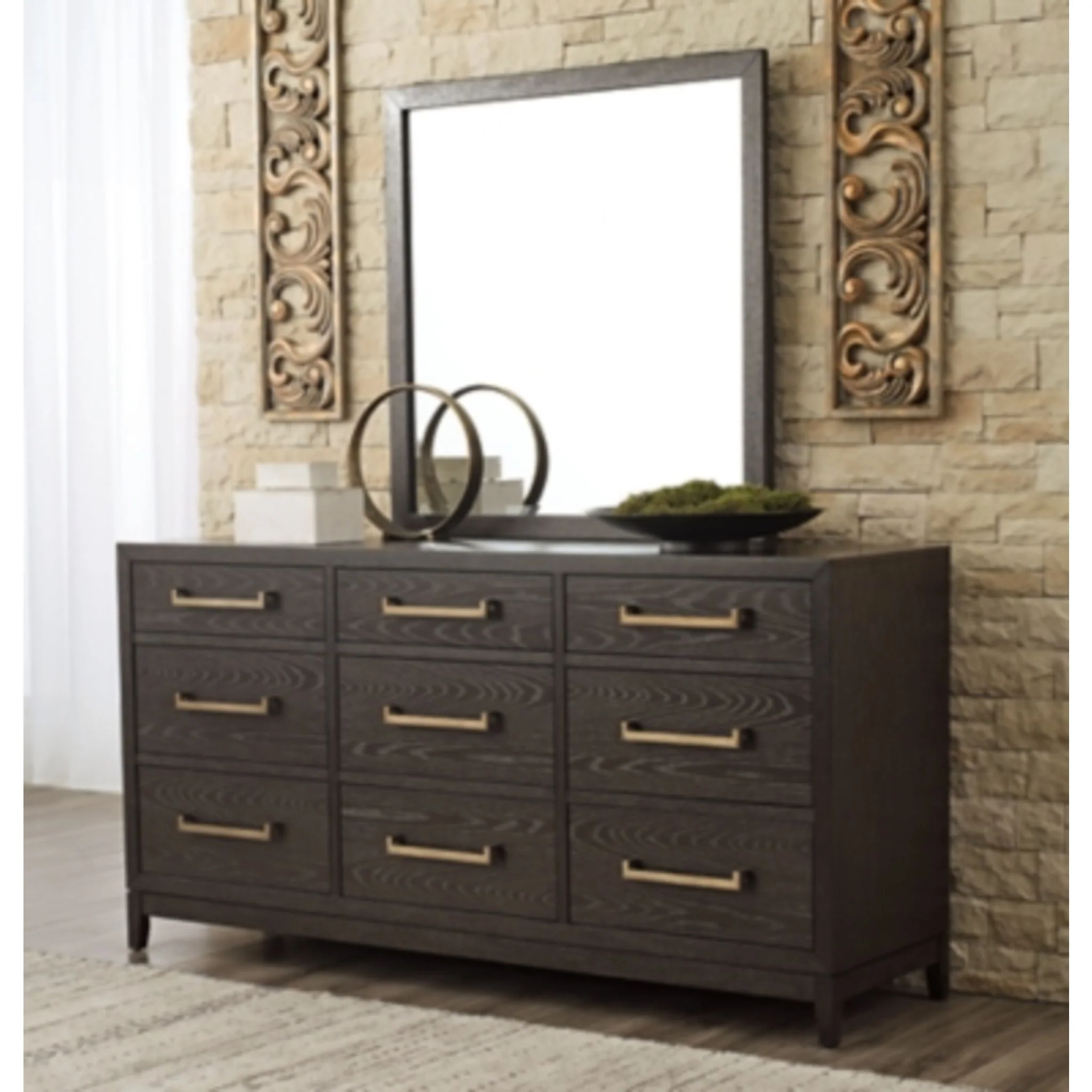 Burkhaus Dresser and Mirror - Image 6