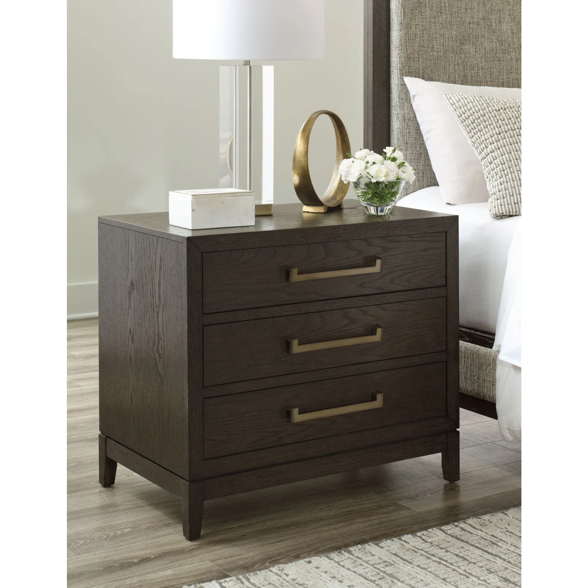 Burkhaus Three Drawer Nightstand - Image 2