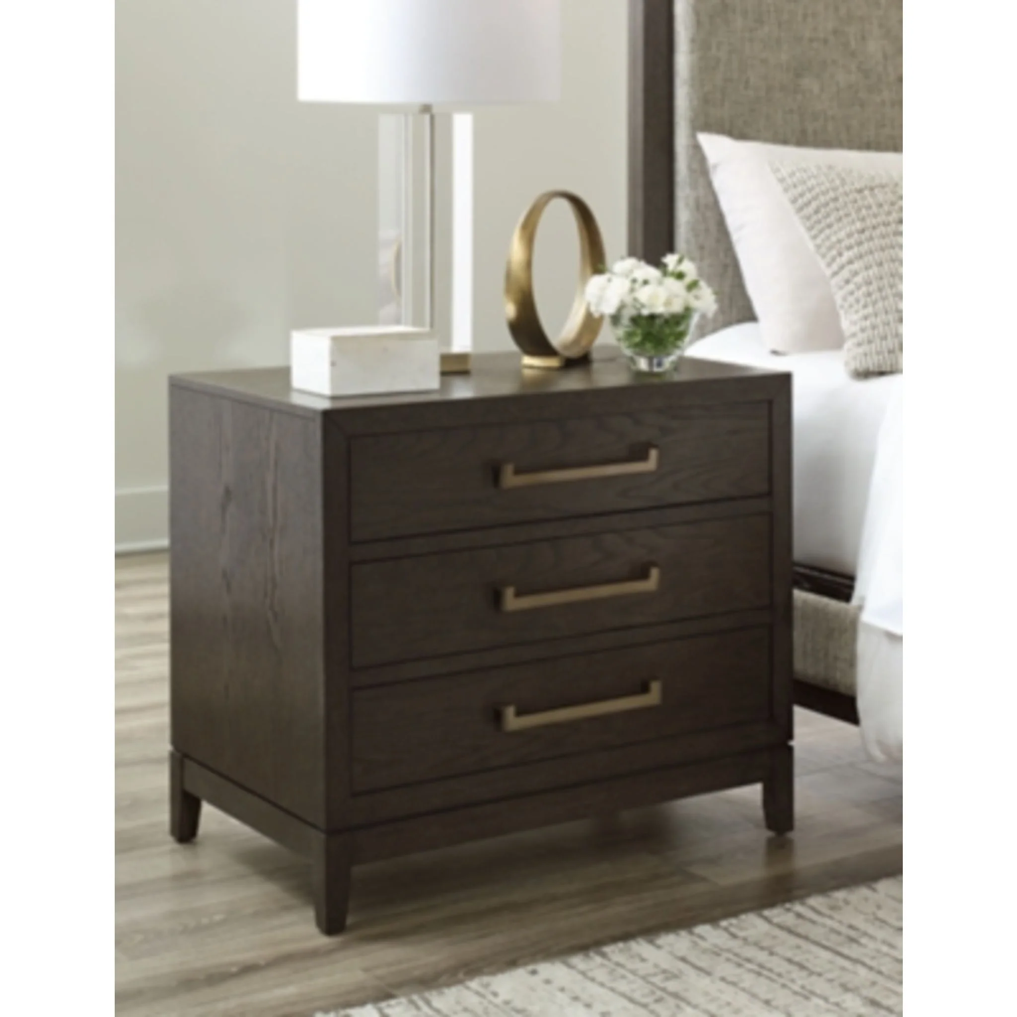 Burkhaus Three Drawer Nightstand - Image 9