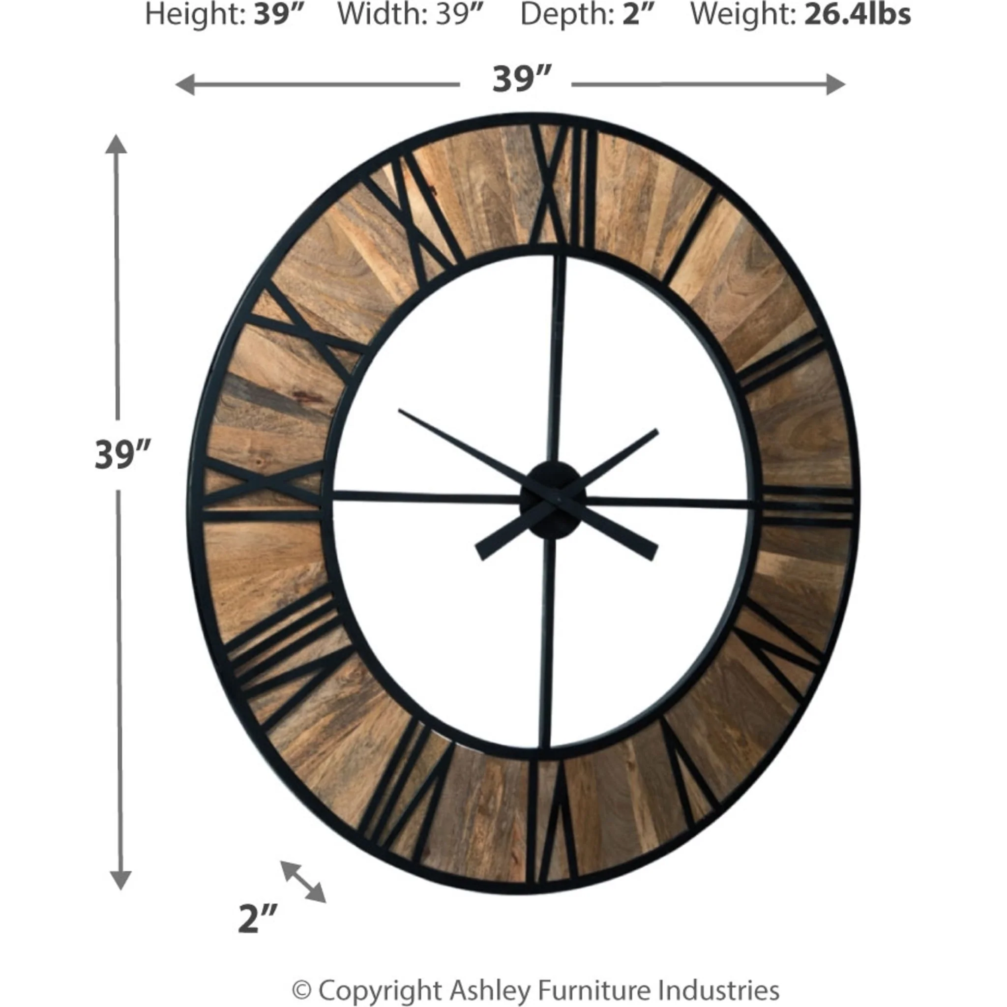 Byram Wall Clock - Image 4
